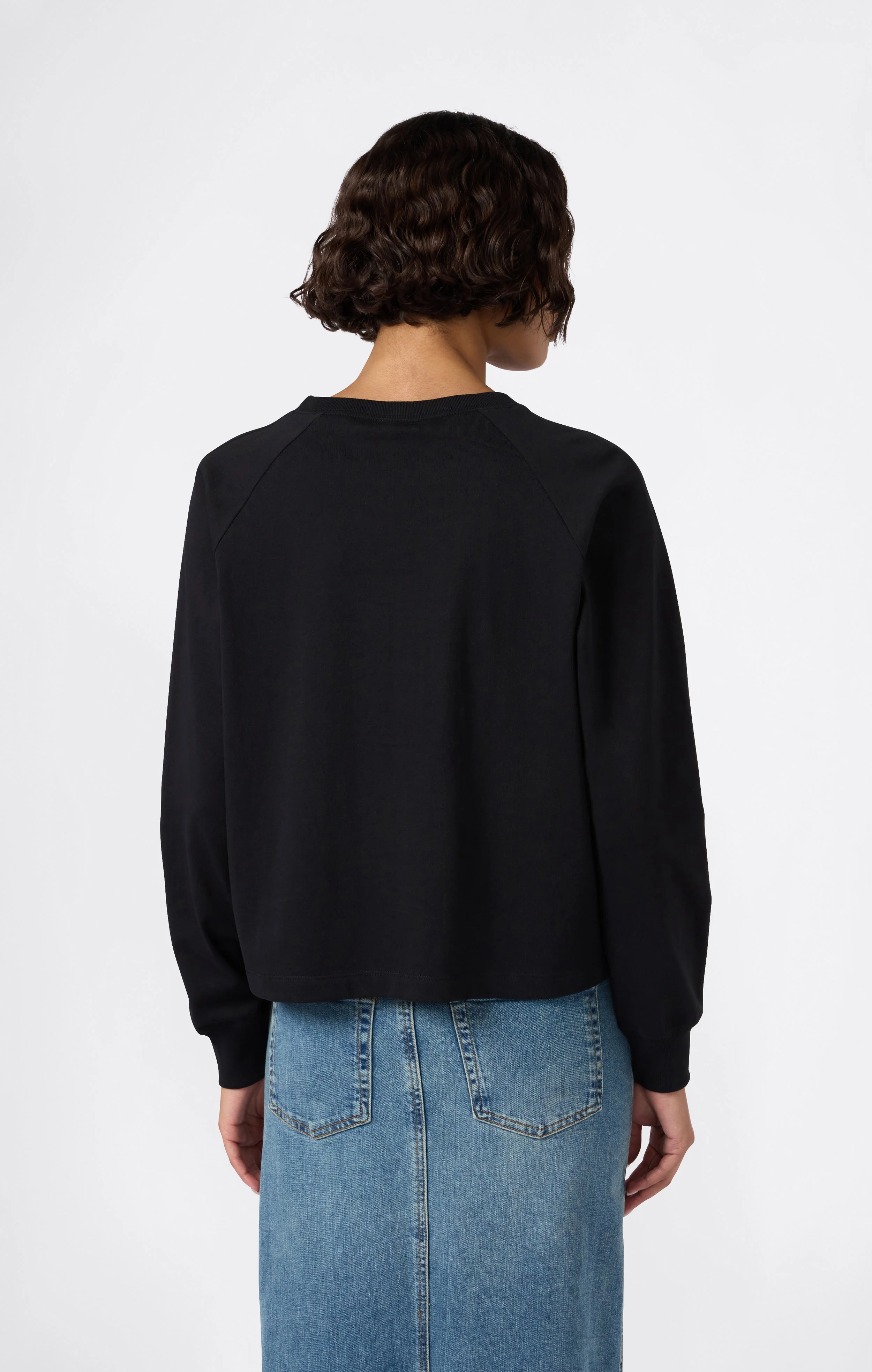 Reverse Weave Women’s Long Sleeve T-Shirt - Image 3