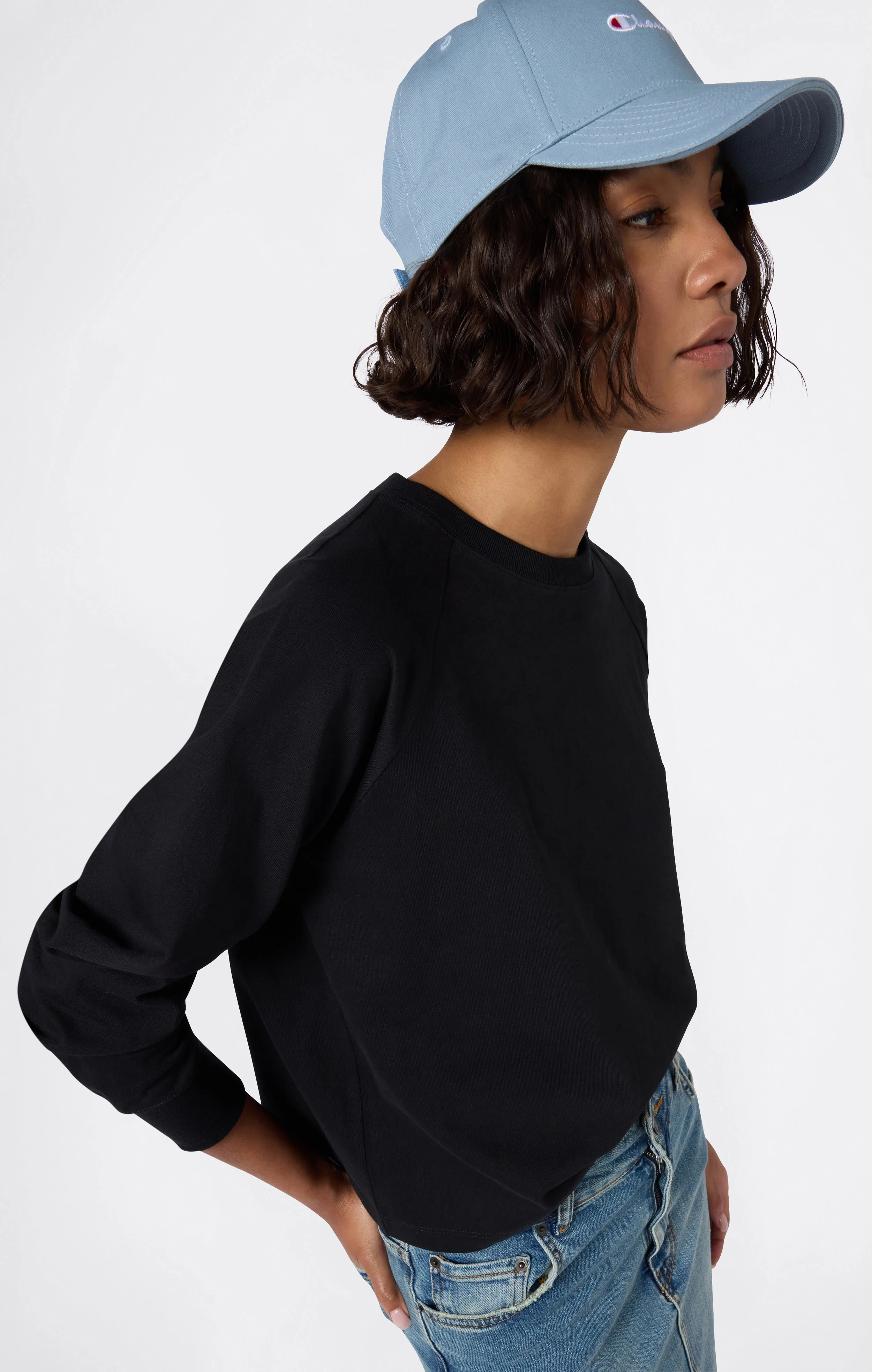 Reverse Weave Women’s Long Sleeve T-Shirt - Image 5