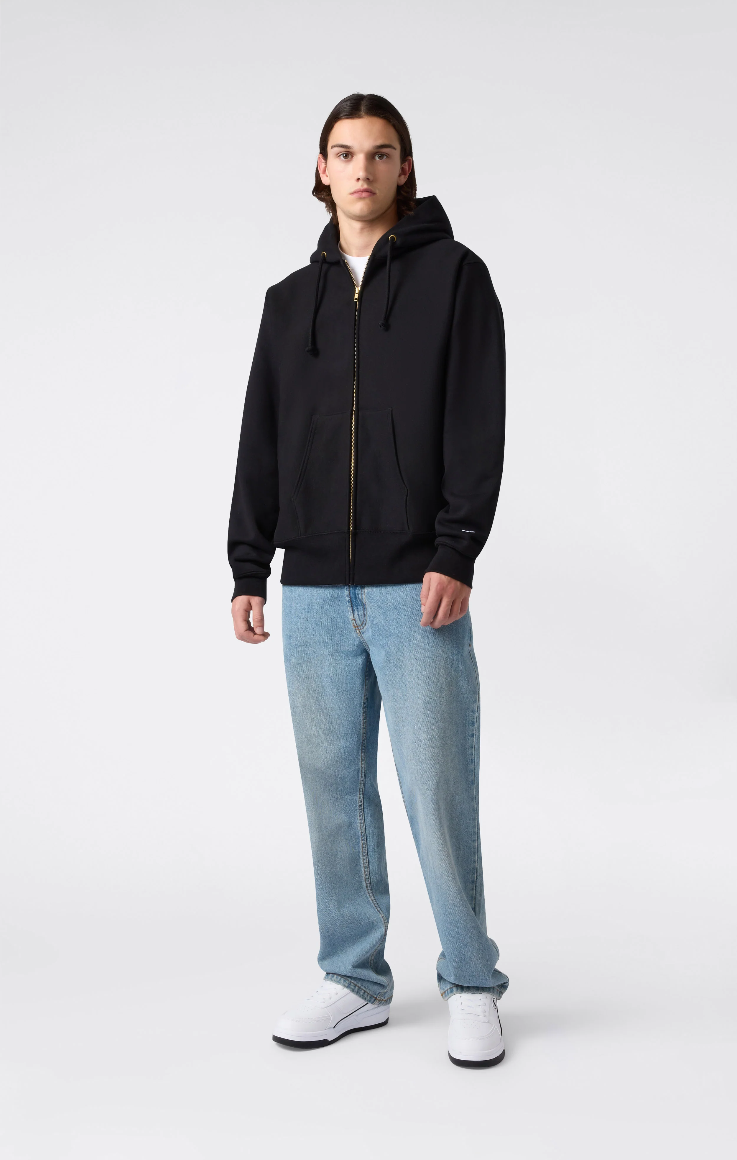 Men's Fleece Reverse Weave Zip Hooded Sweatshirt Made in USA - Image 4