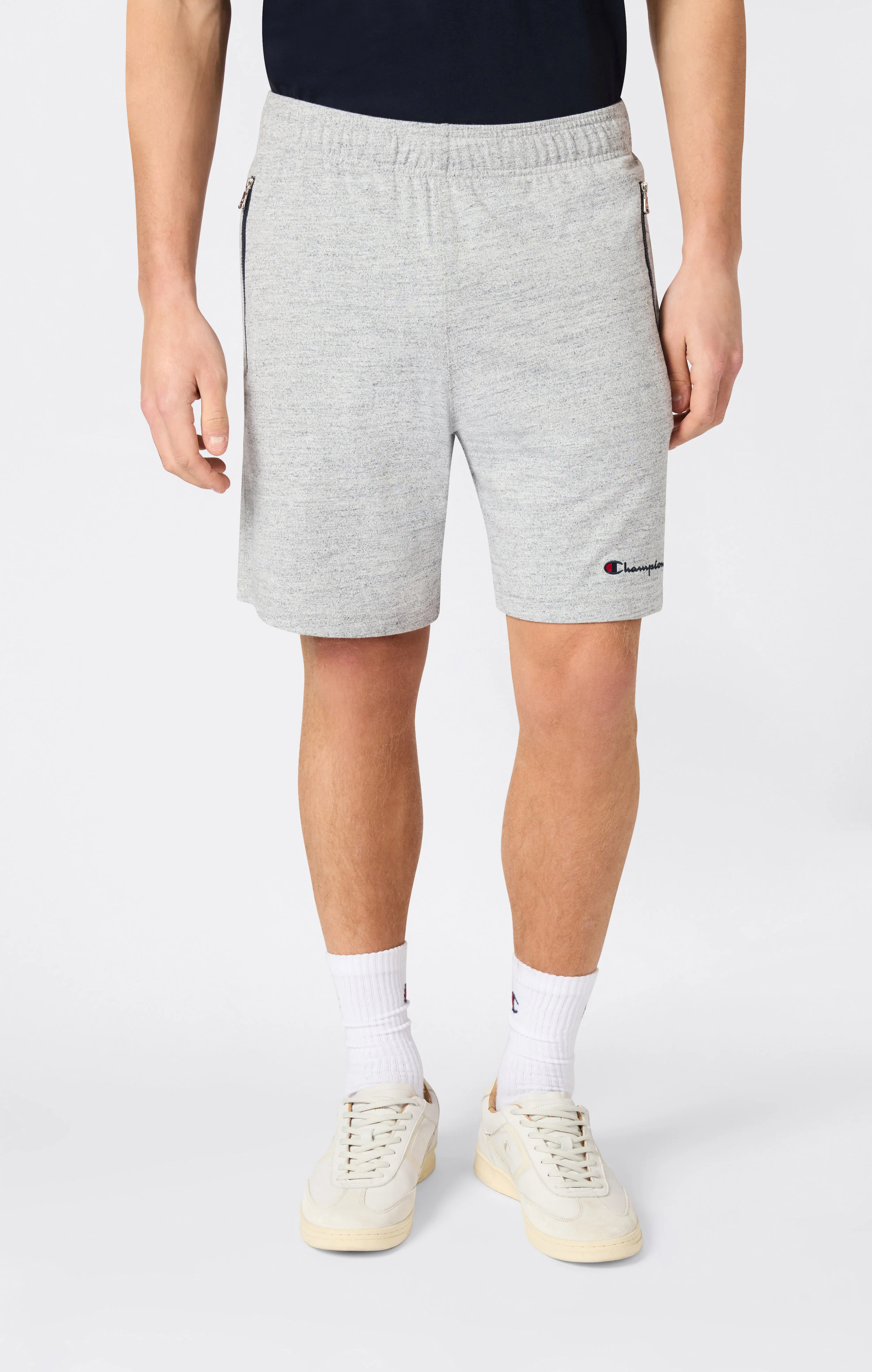 Slim Fit Men's Bermuda Light Shorts with Zip Pockets Icons