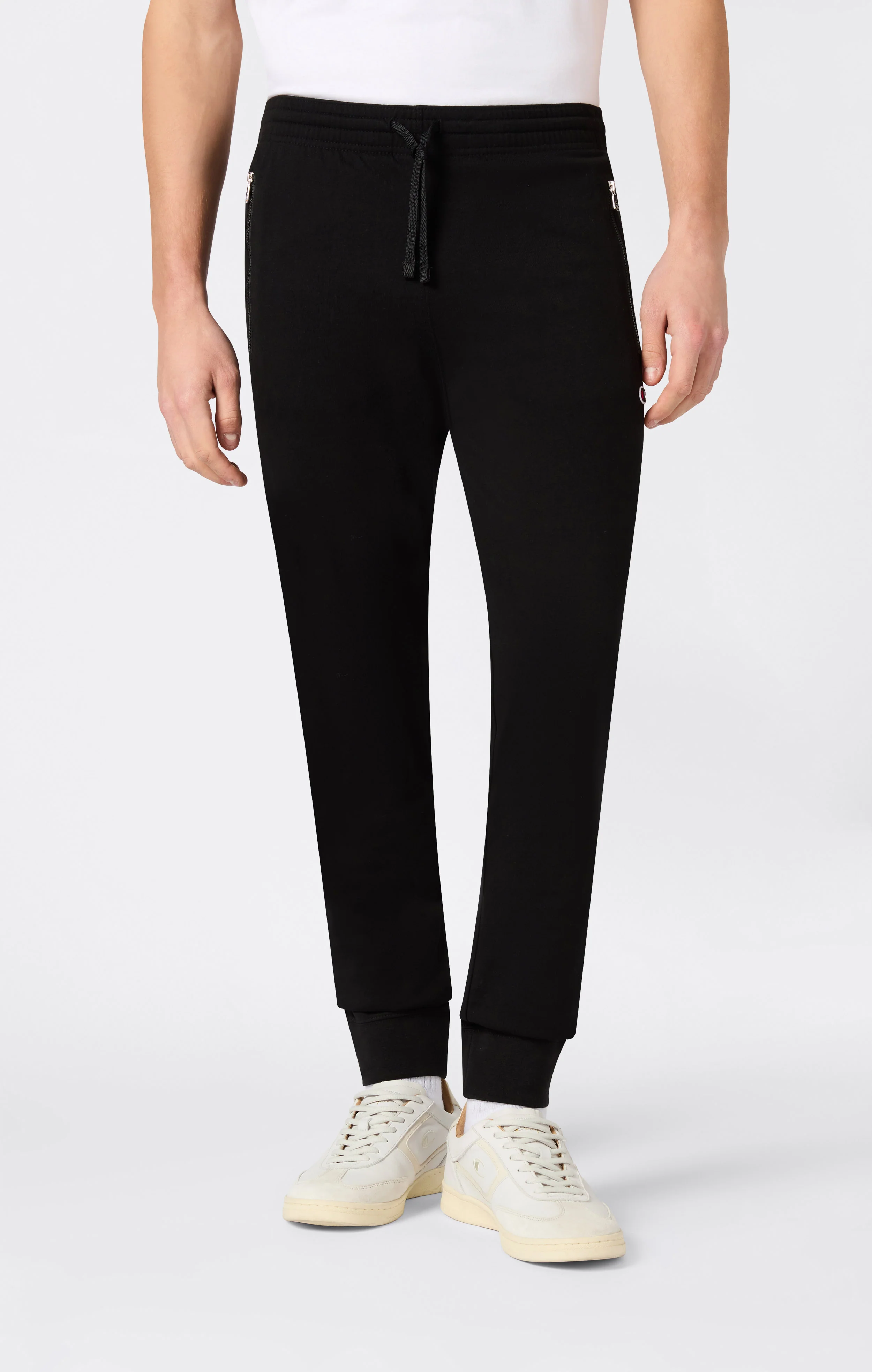 Slim Fit Men's Light Rib Cuff Pants with Zip Pockets Icons