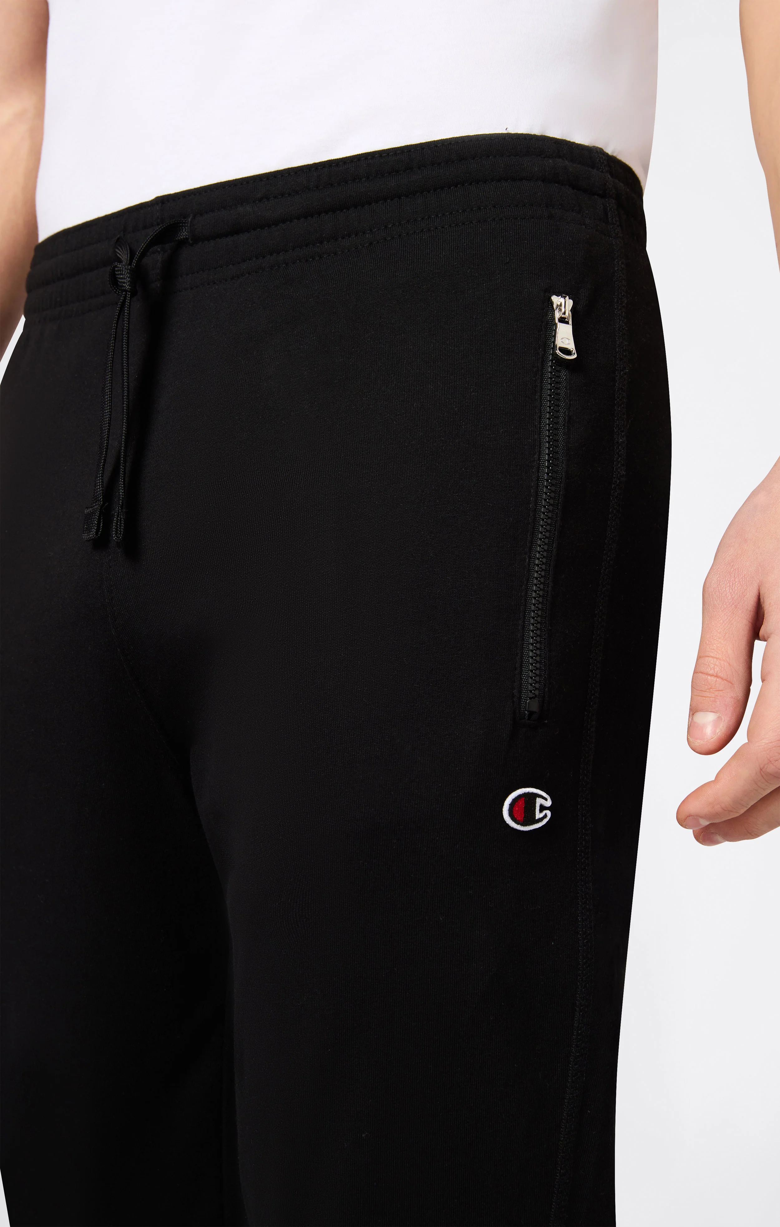 Slim Fit Men's Light Rib Cuff Pants with Zip Pockets Icons - Image 4