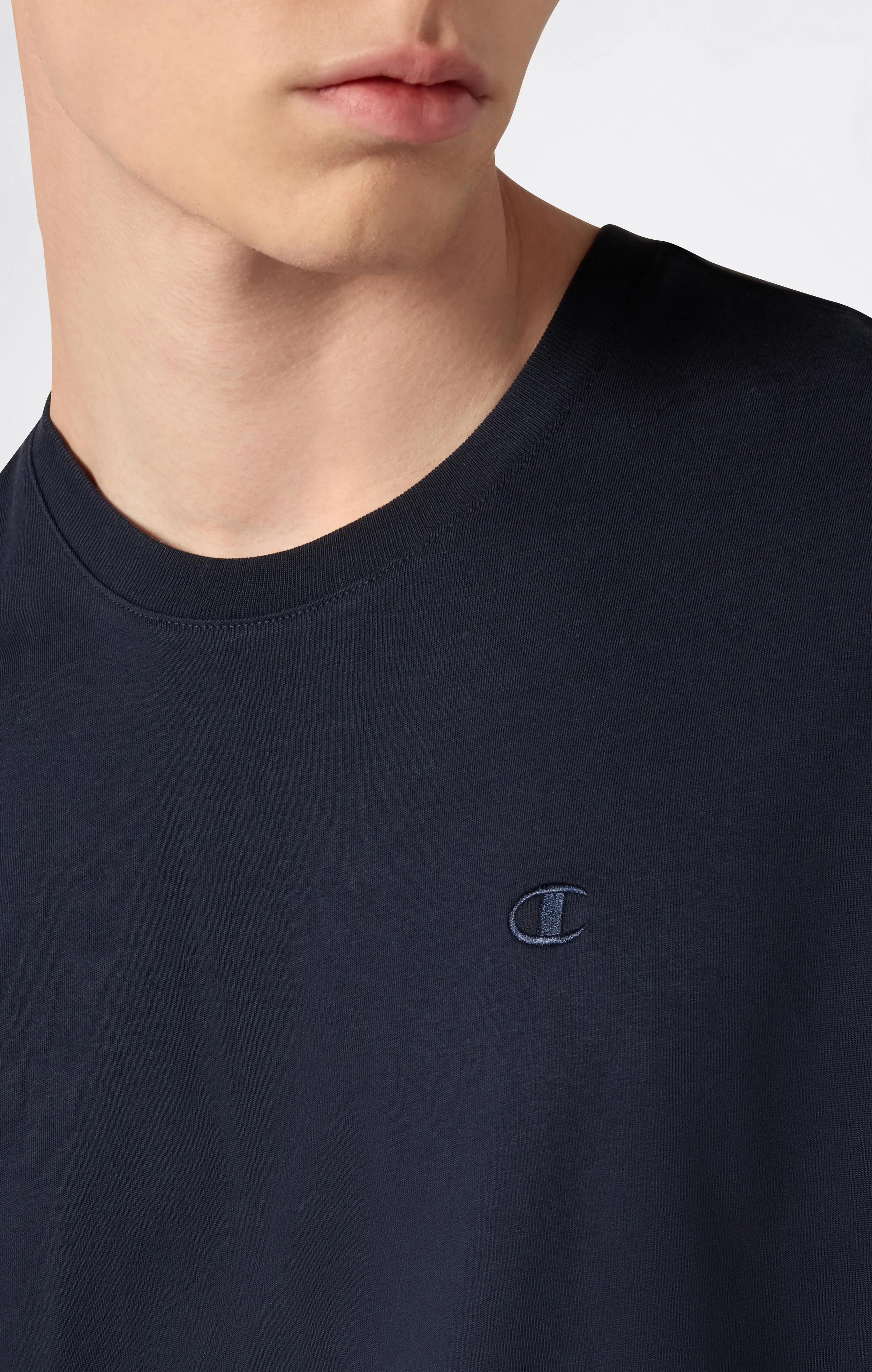 Men’s T-Shirt with Small C Embroidery Logo Icons - Image 3