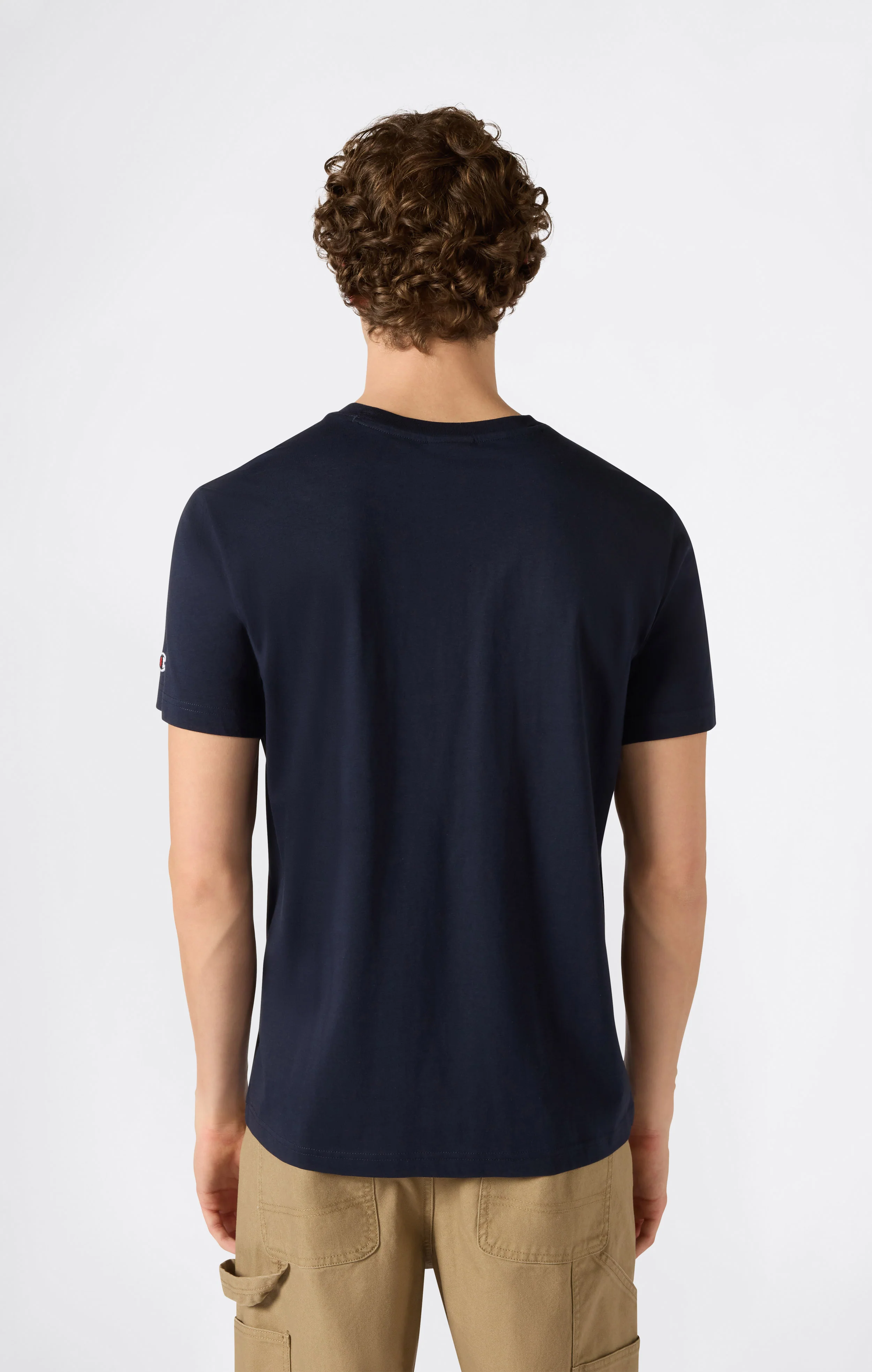 Men’s T-Shirt with Small C Embroidery Logo Icons - Image 4