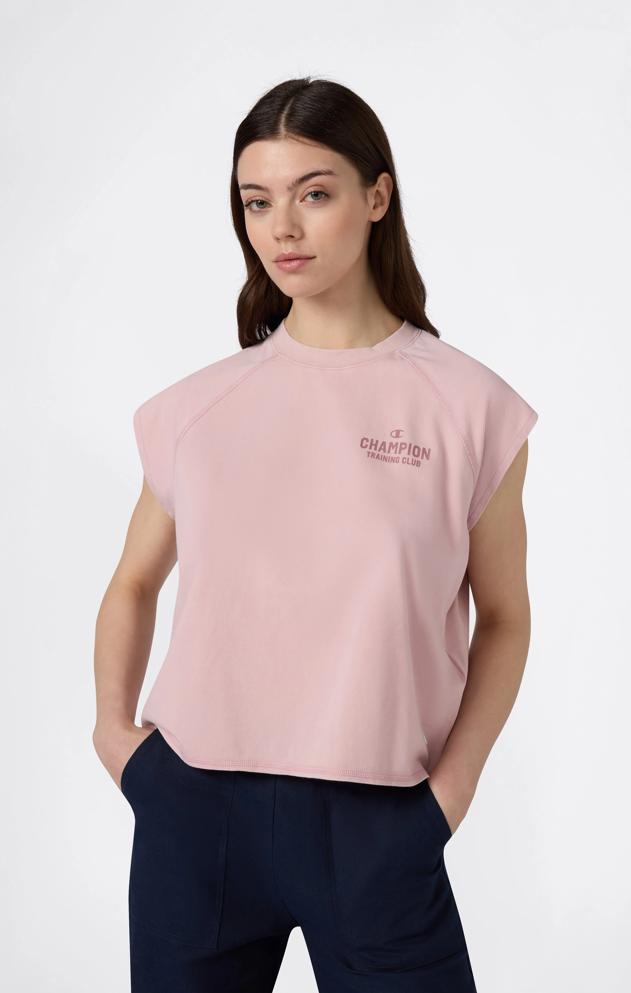 Women’s Boxing-Inspired Crewneck T-Shirt