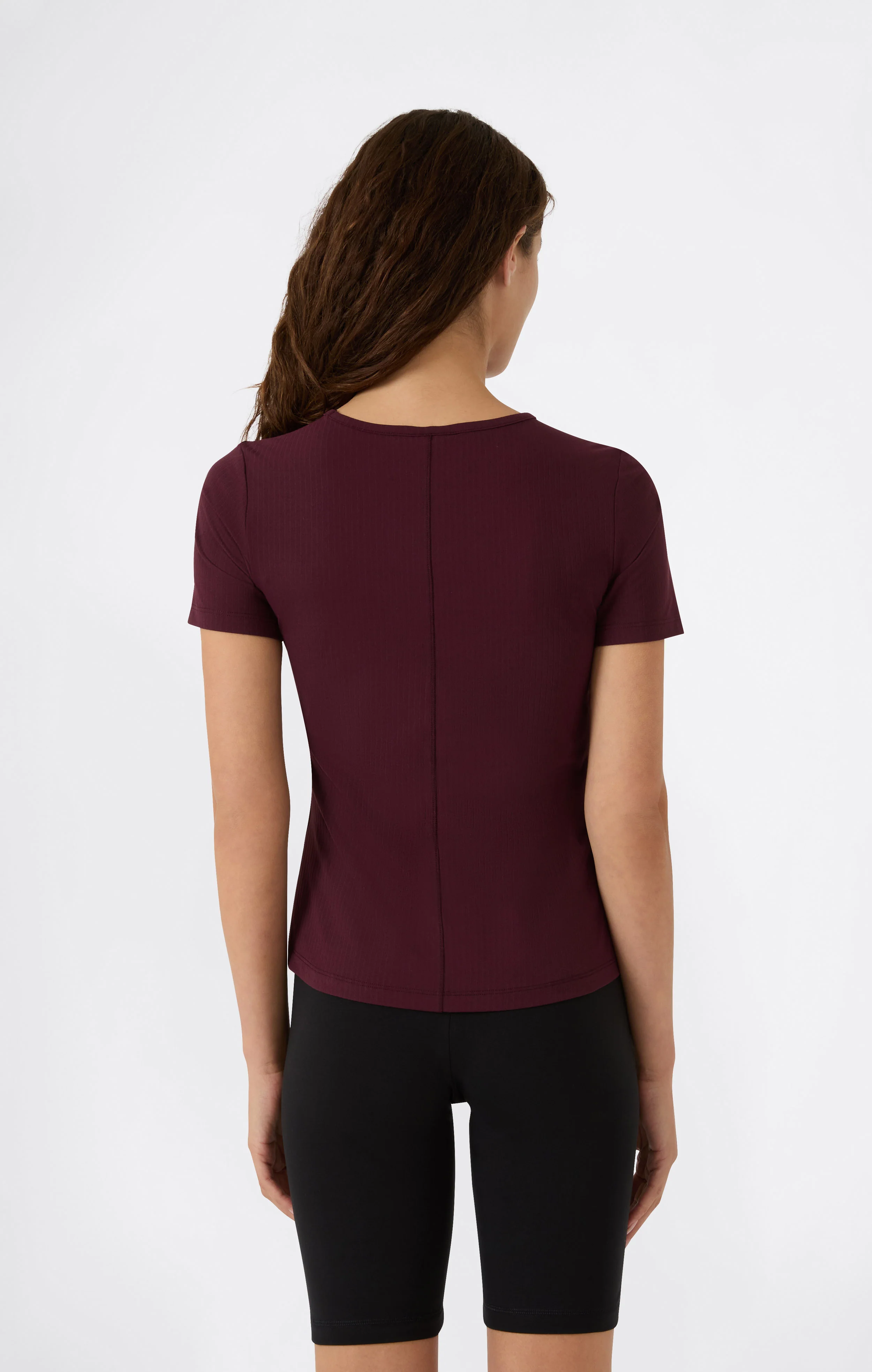 Women's Ribbed Slim Fit C-Tech T-Shirt - Image 5
