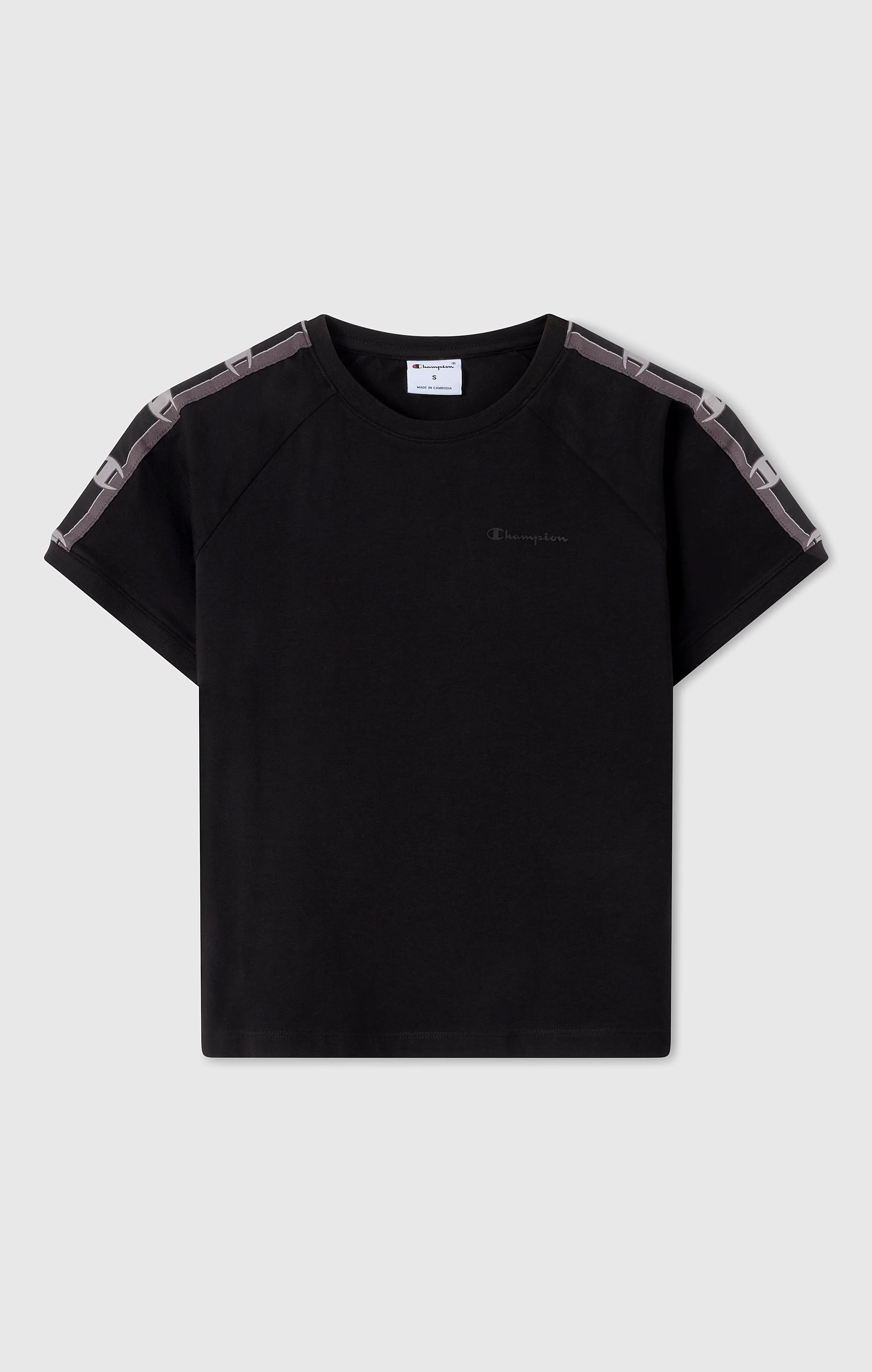 Women’s Crewneck Stretch Jersey T-Shirt with Logo Tape - Image 5
