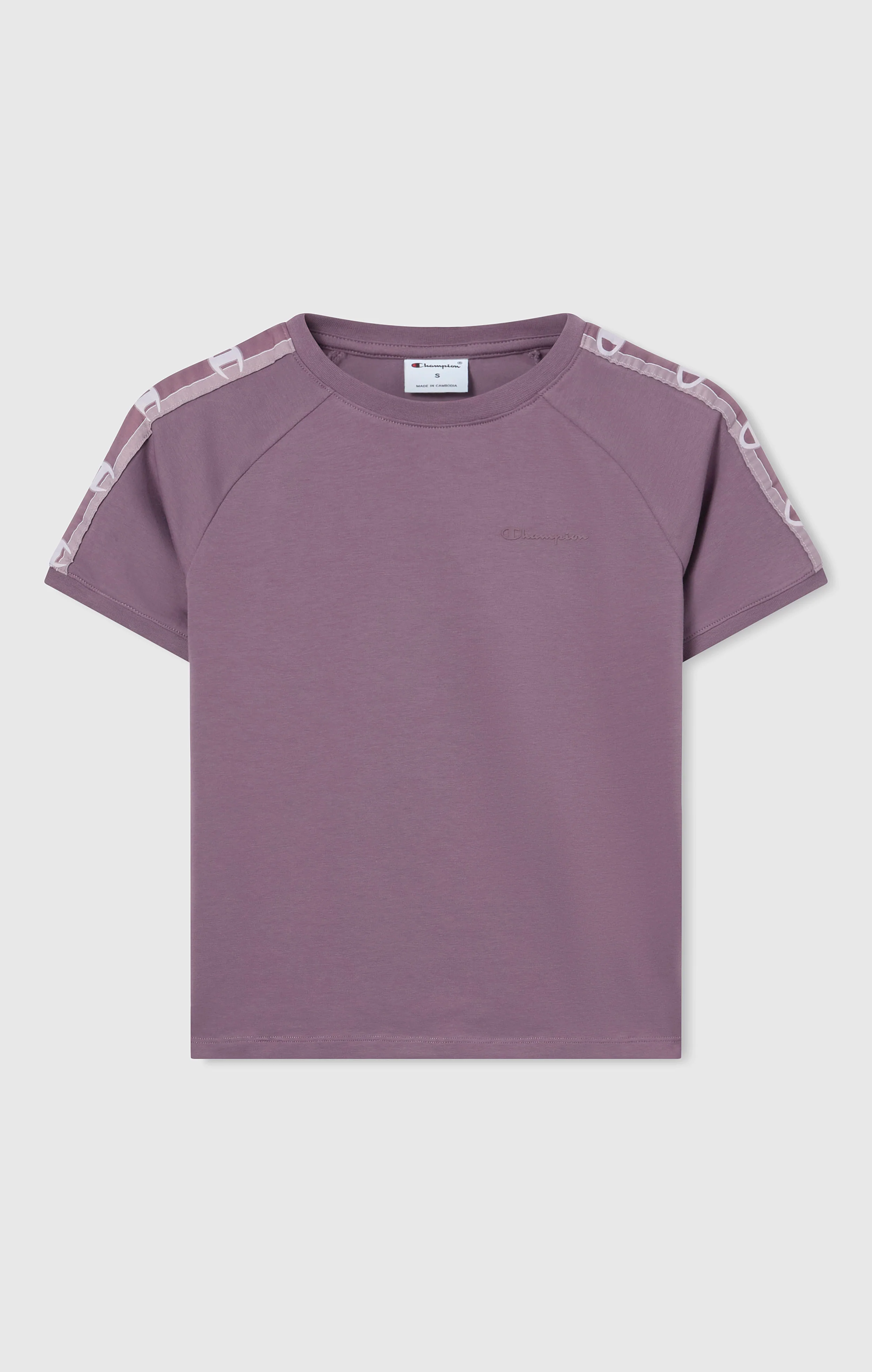 Women’s Crewneck Stretch Jersey T-Shirt with Logo Tape - Image 5