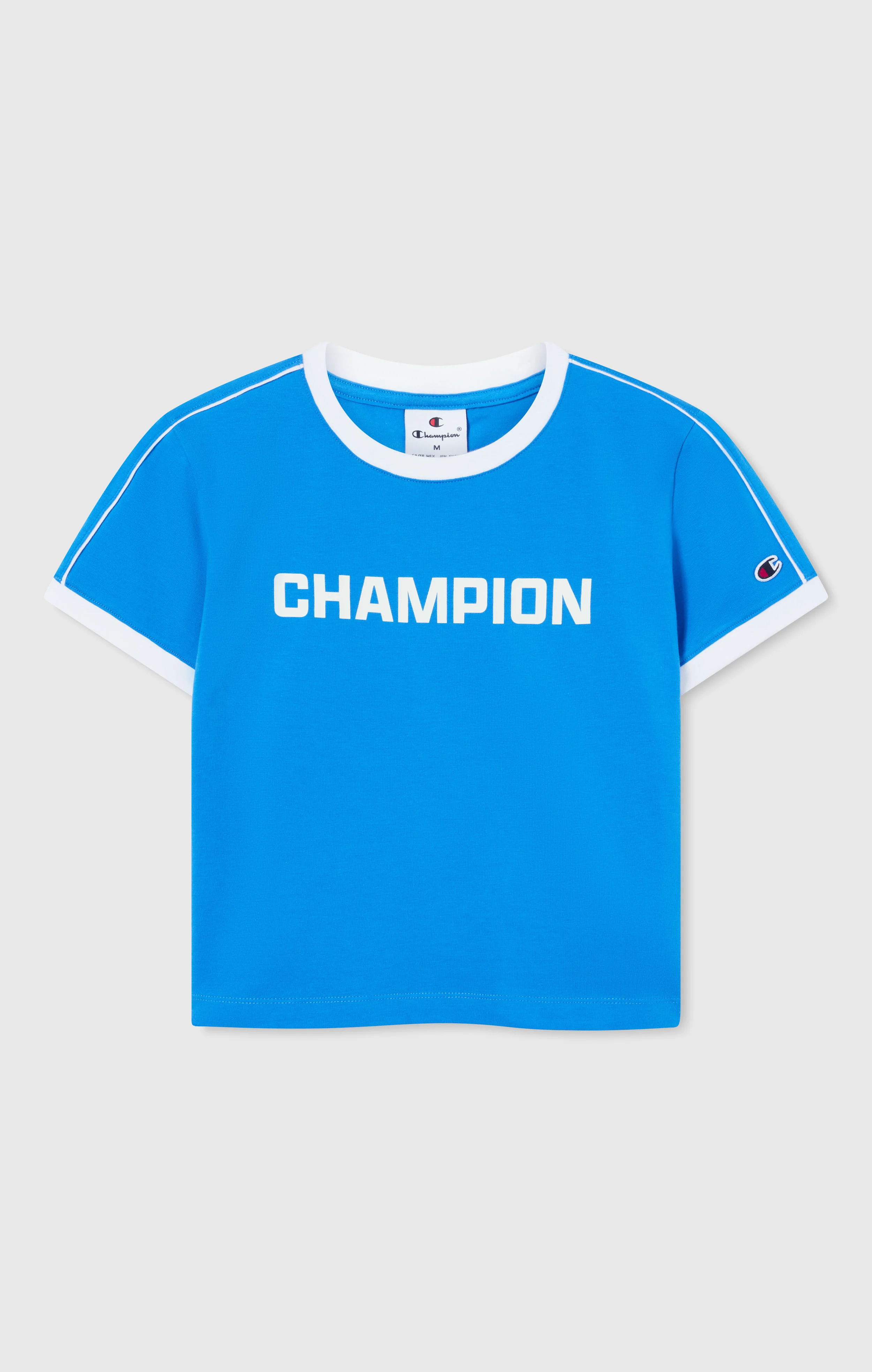 Women’s Crewneck T-Shirt with Contrast Logo - Image 5