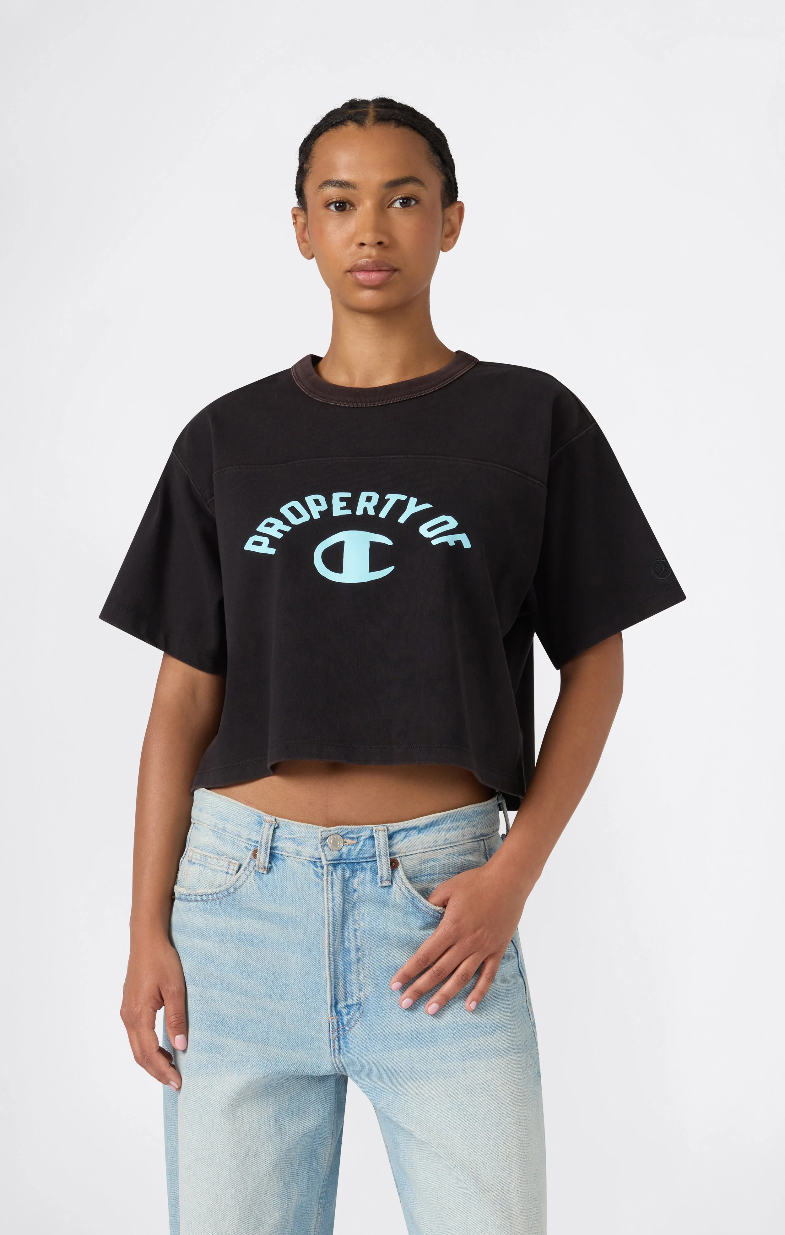 Women’s Cropped Crewneck T-Shirt Time Capsule