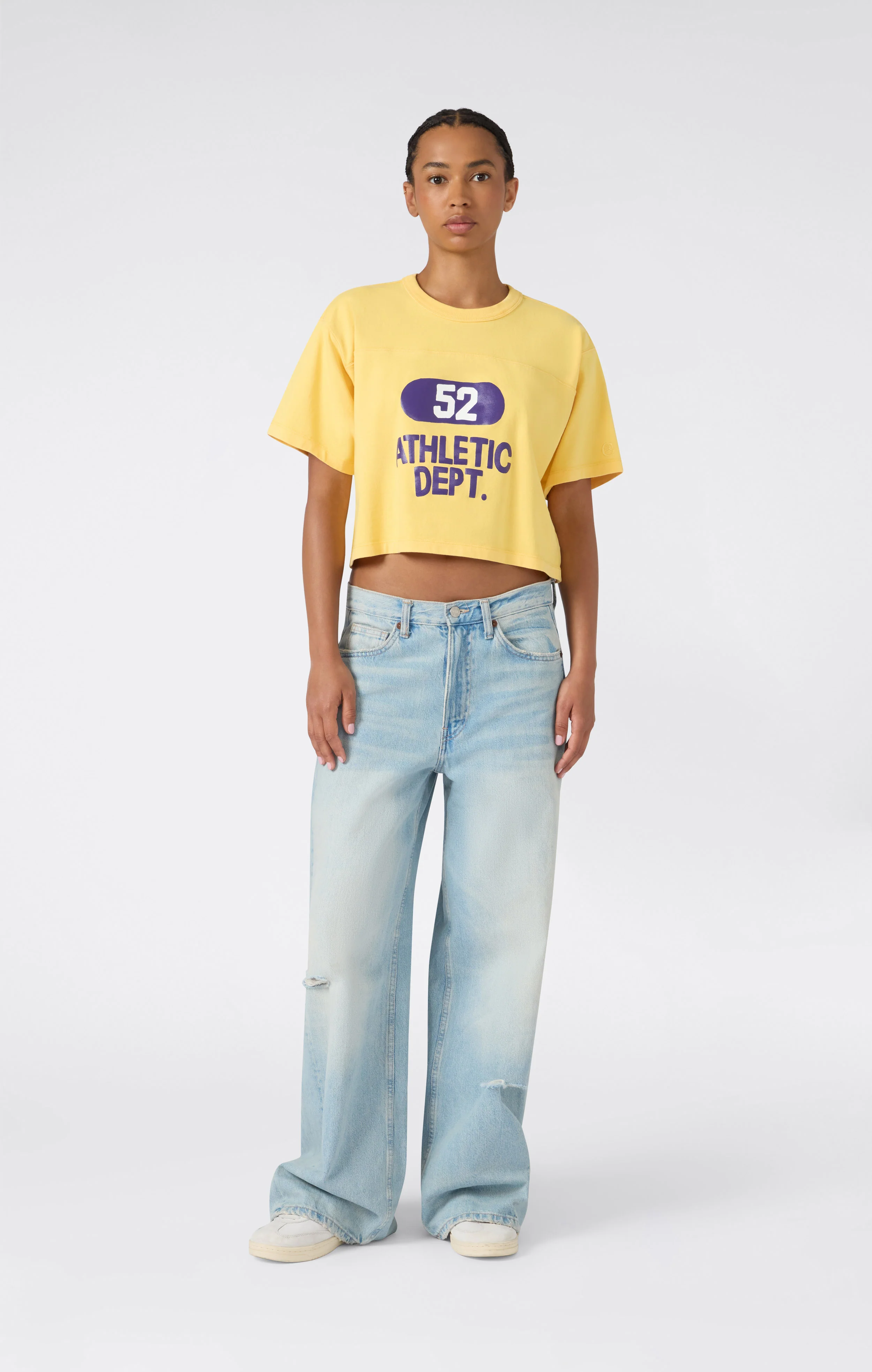 Women’s Cropped Crewneck T-Shirt Time Capsule - Image 2