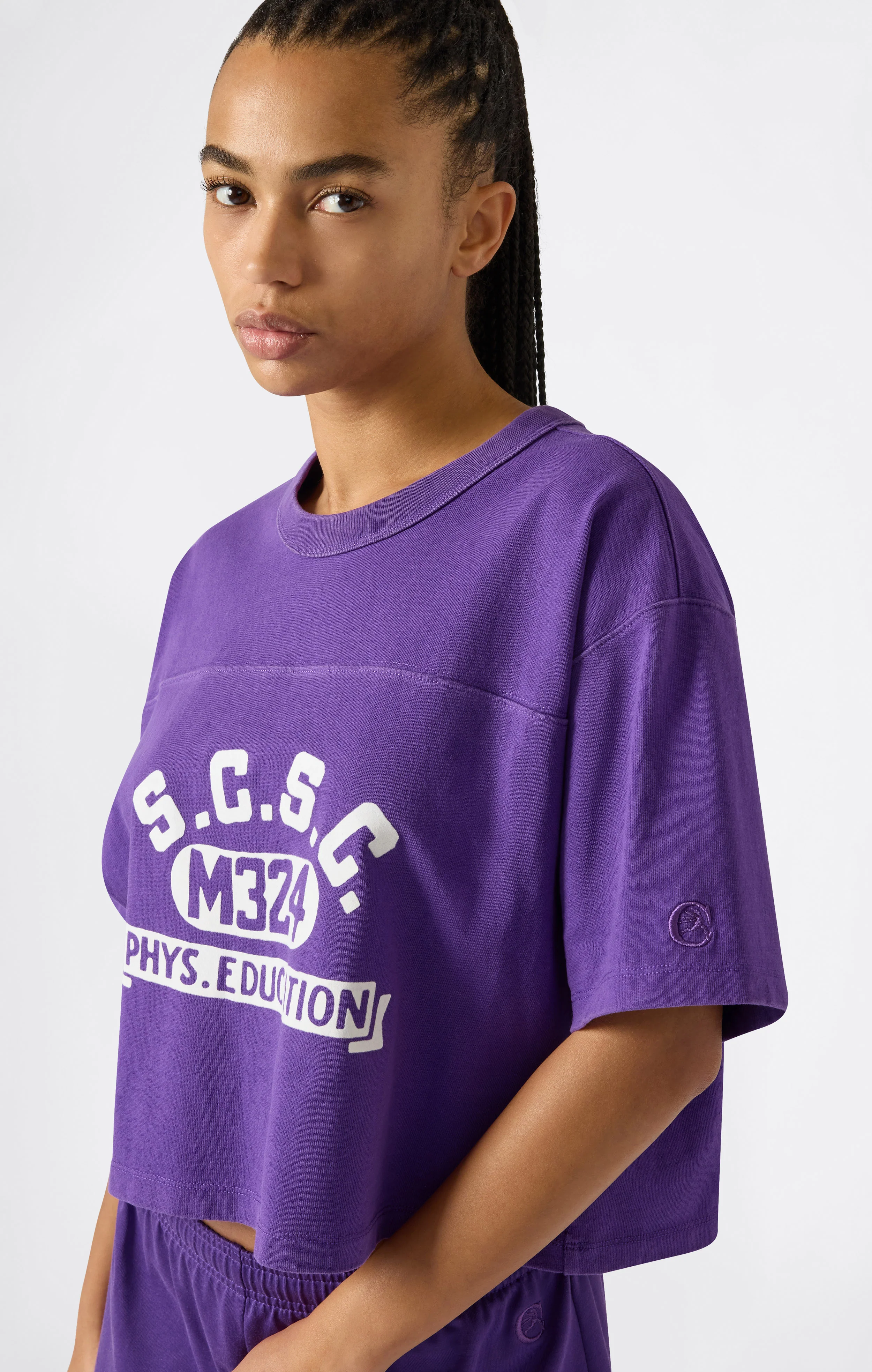 Women’s Cropped Crewneck T-Shirt Time Capsule - Image 2