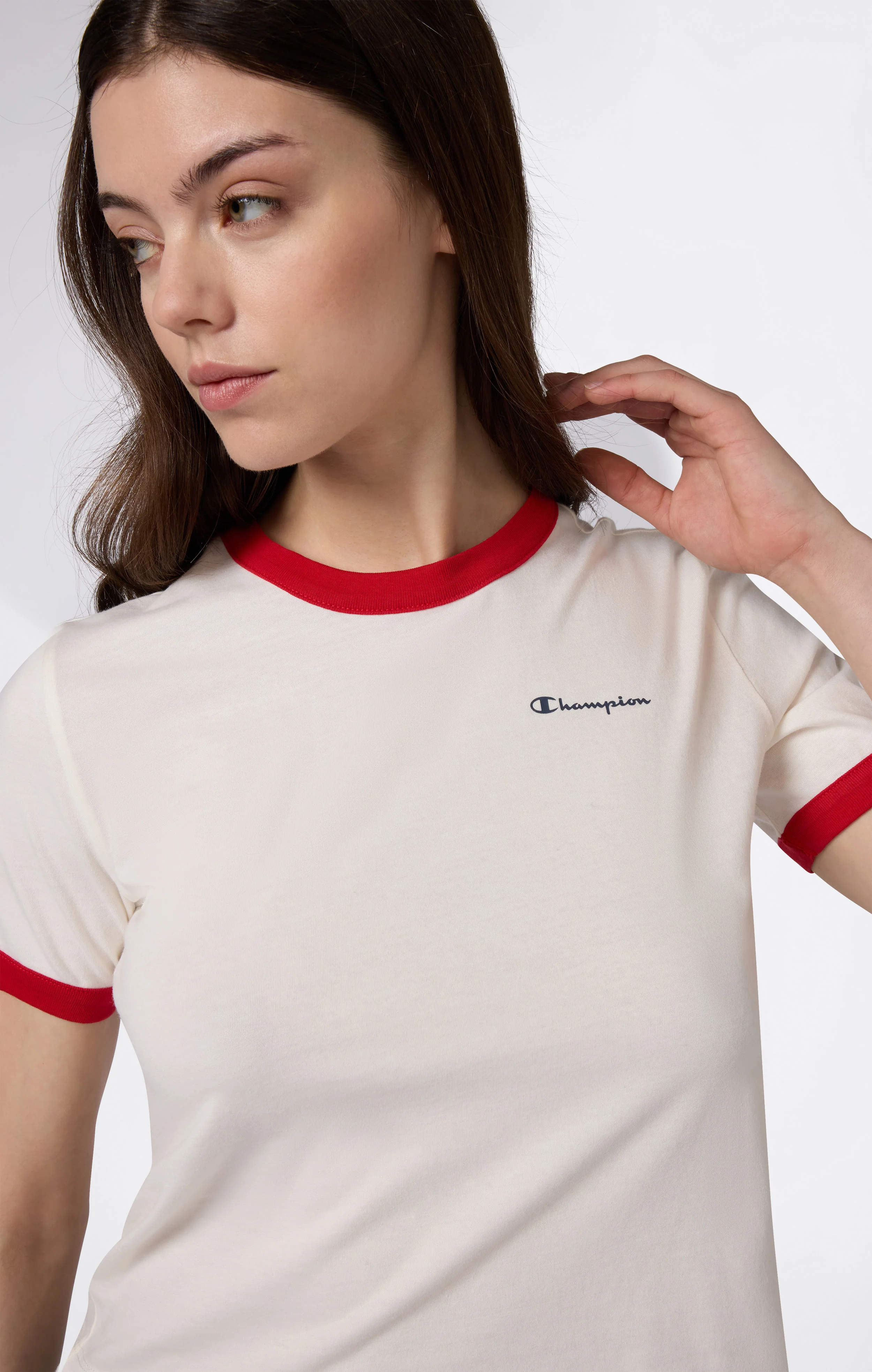 Women’s Cropped Ringer T-Shirt with Graphic - Image 3