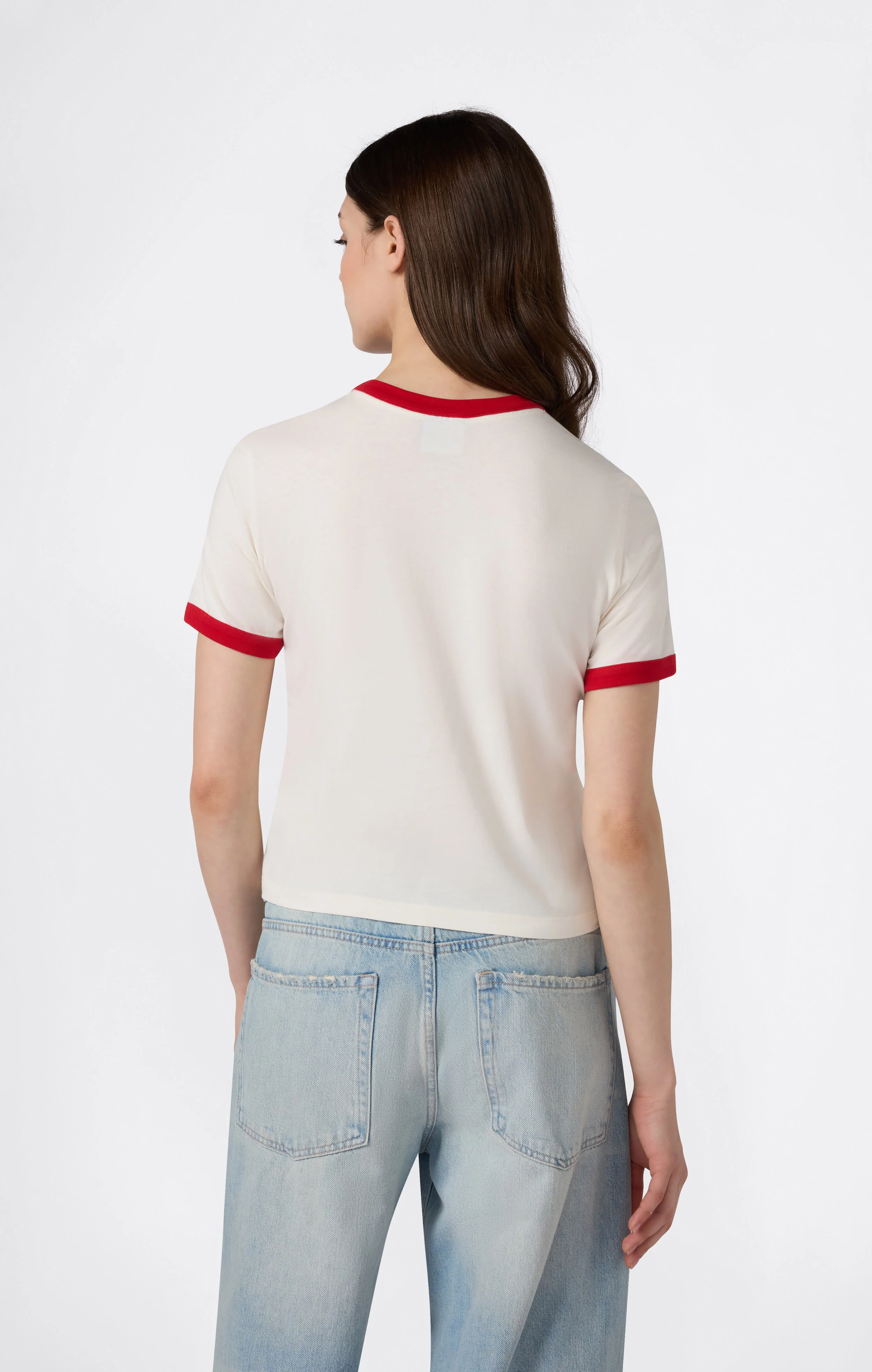 Women’s Cropped Ringer T-Shirt with Graphic - Image 4