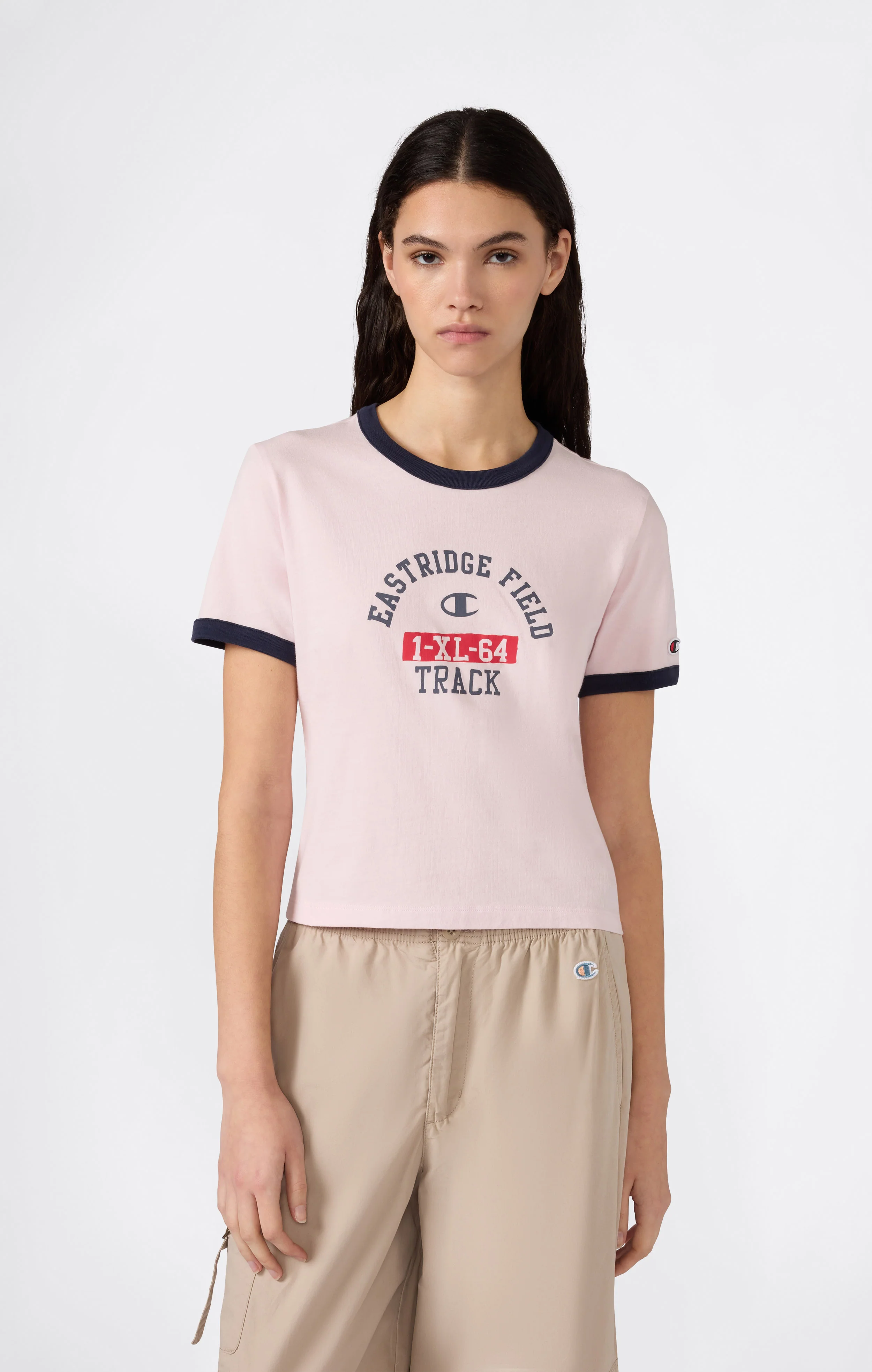 Women’s Cropped Ringer T-Shirt with Graphic
