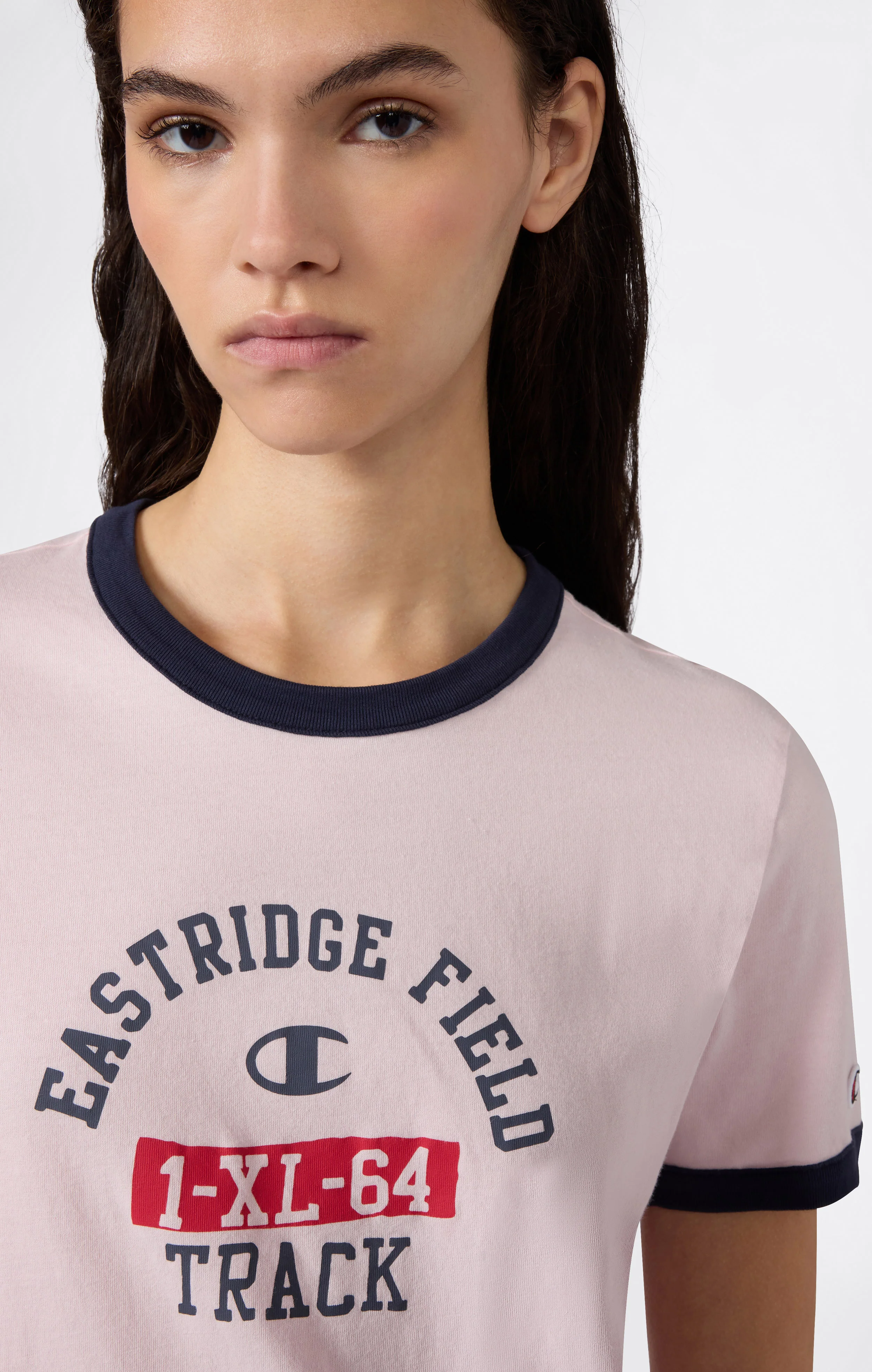 Women’s Cropped Ringer T-Shirt with Graphic - Image 2
