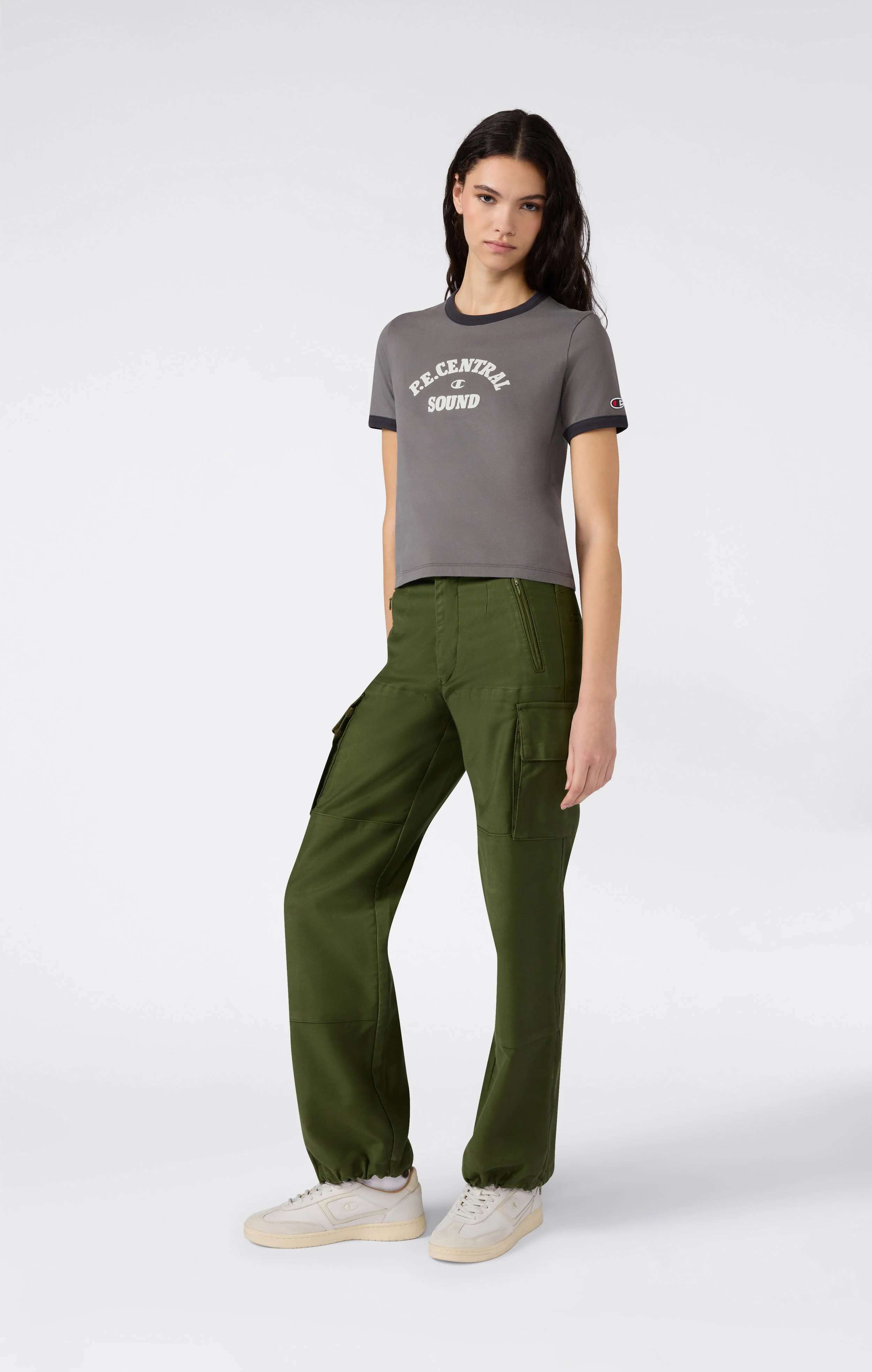 Women’s Cropped Ringer T-Shirt with Graphic - Image 4