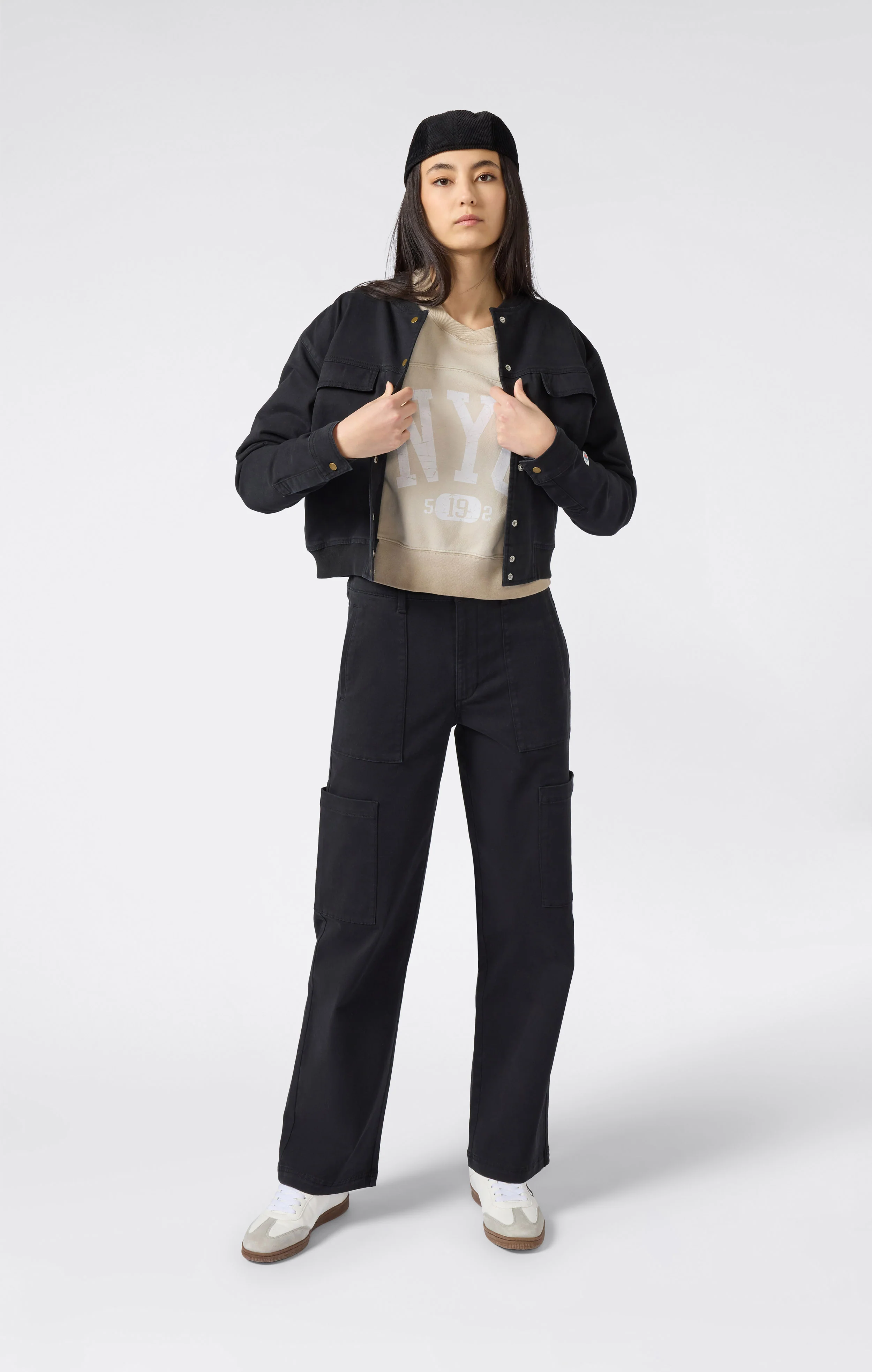 Women’s Cropped Twill Utility Jacket Time Capsule - Image 2