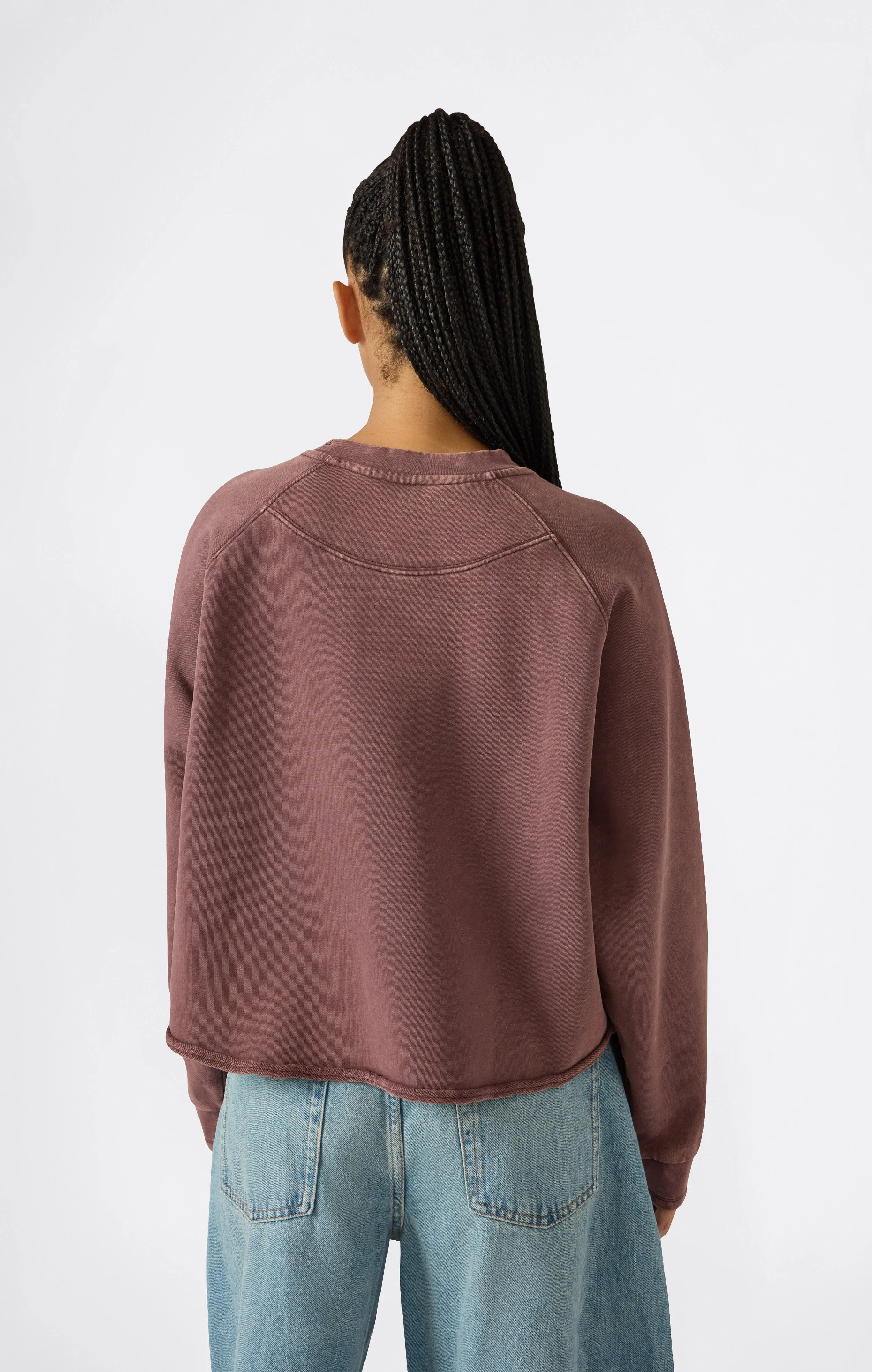 Women’s East West Cropped Crewneck Sweatshirt - Image 3