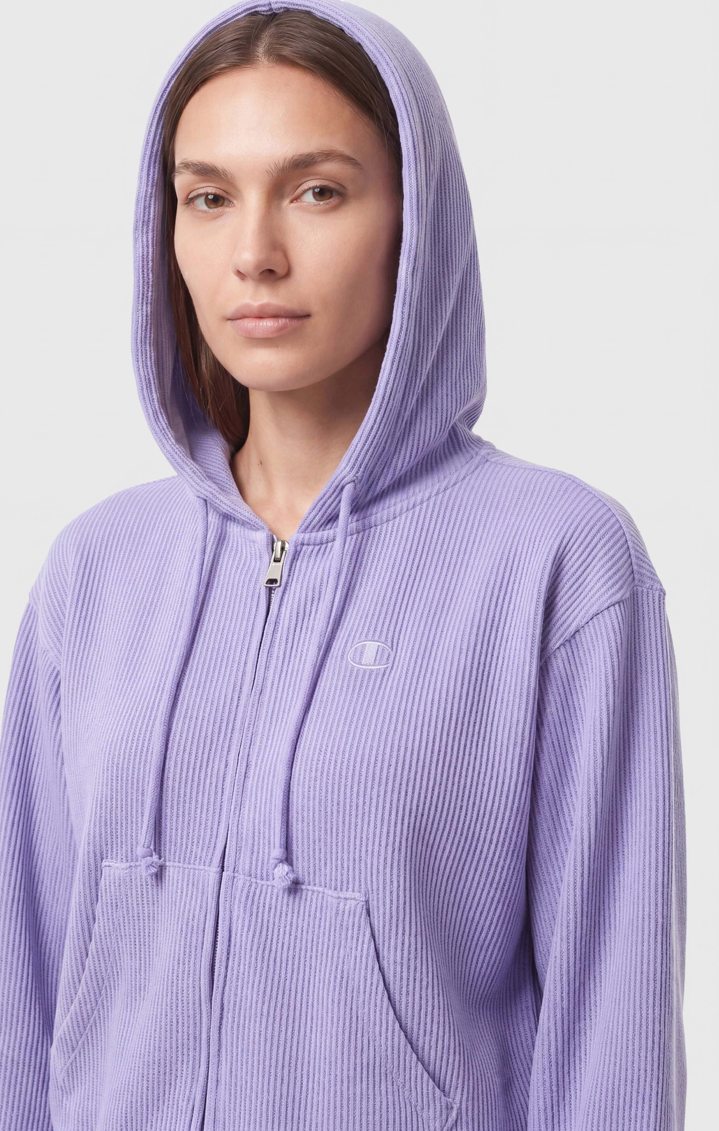 Women’s Full Zip Cotton Hoodie - Image 4