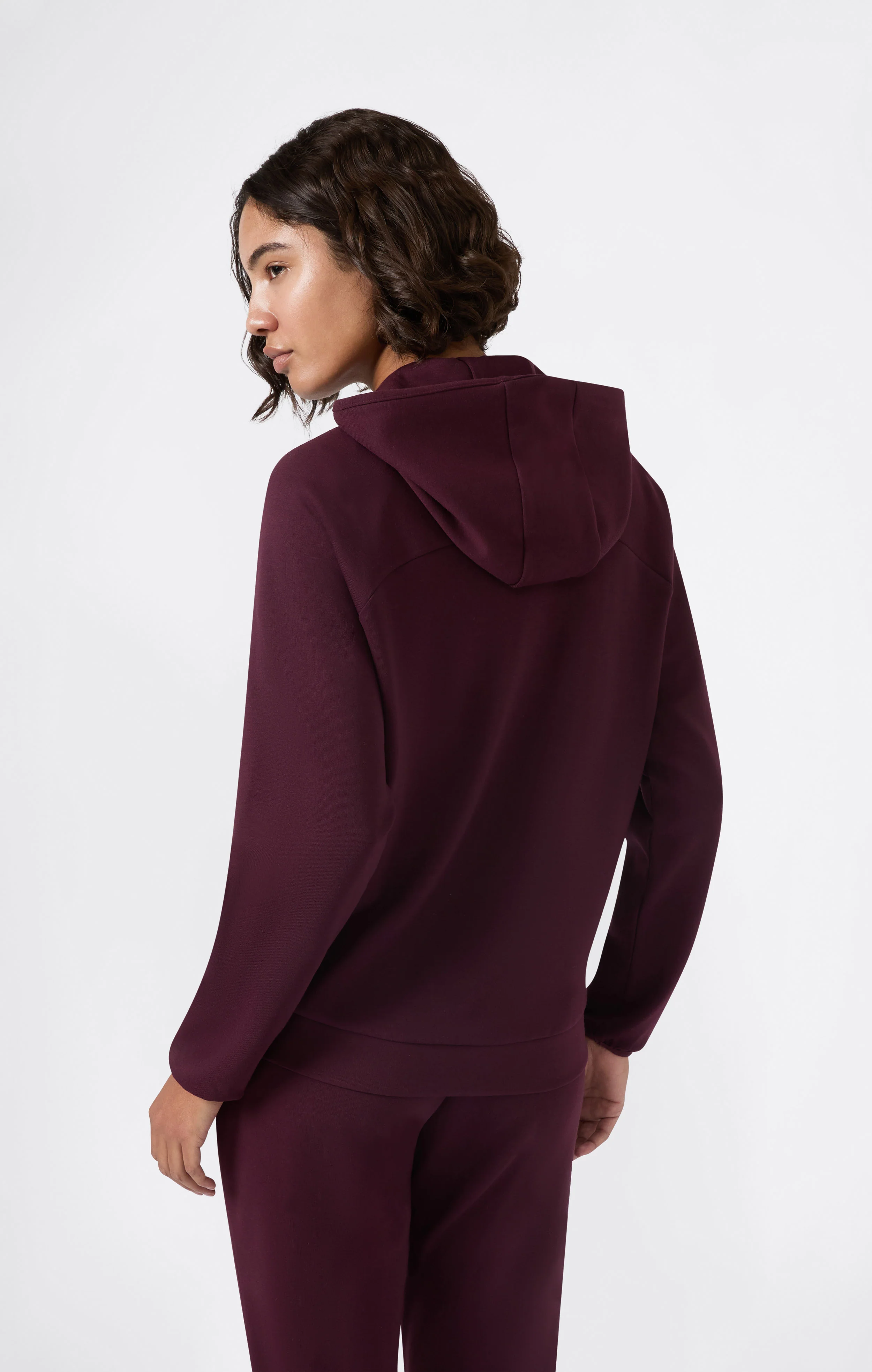 Women’s Full Zip Hoodie Stretch Poly-Cotton Sweatshirt C-Tech - Image 4