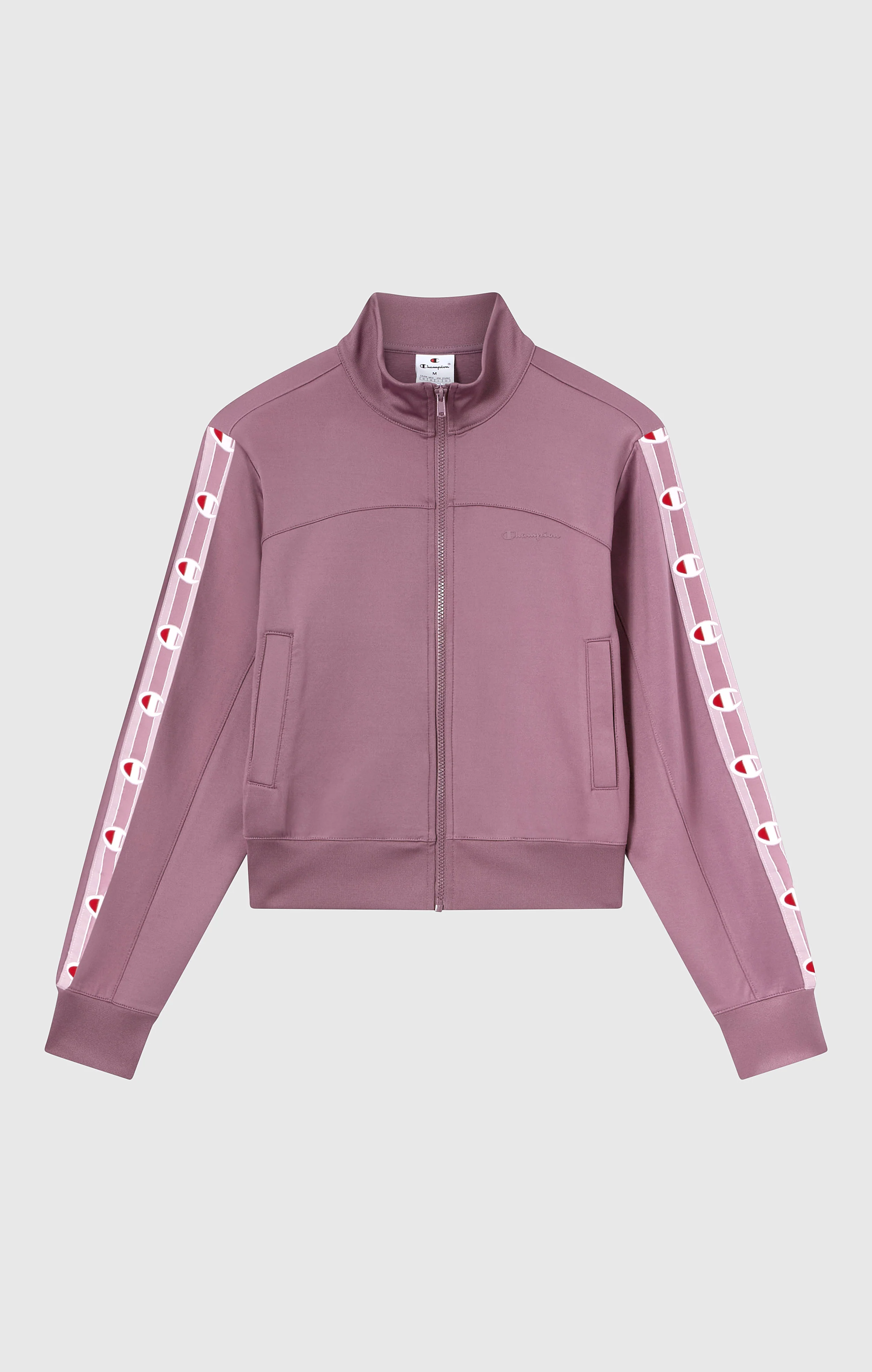 Women’s Full Zip Tape Logo Interlock Sweatshirt - Image 5