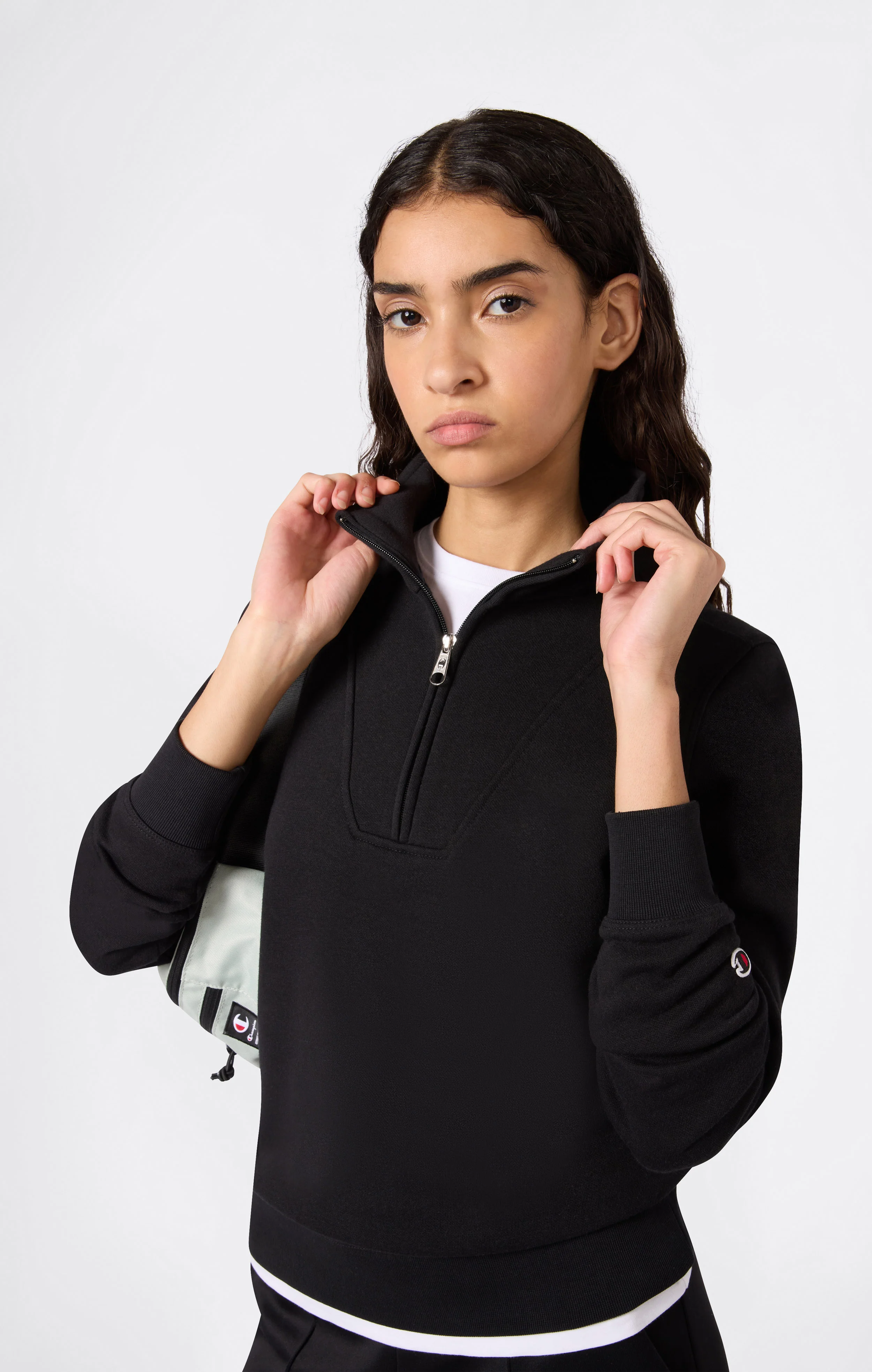 Women’s Half Zip Fleece Sweatshirt Icons - Image 4