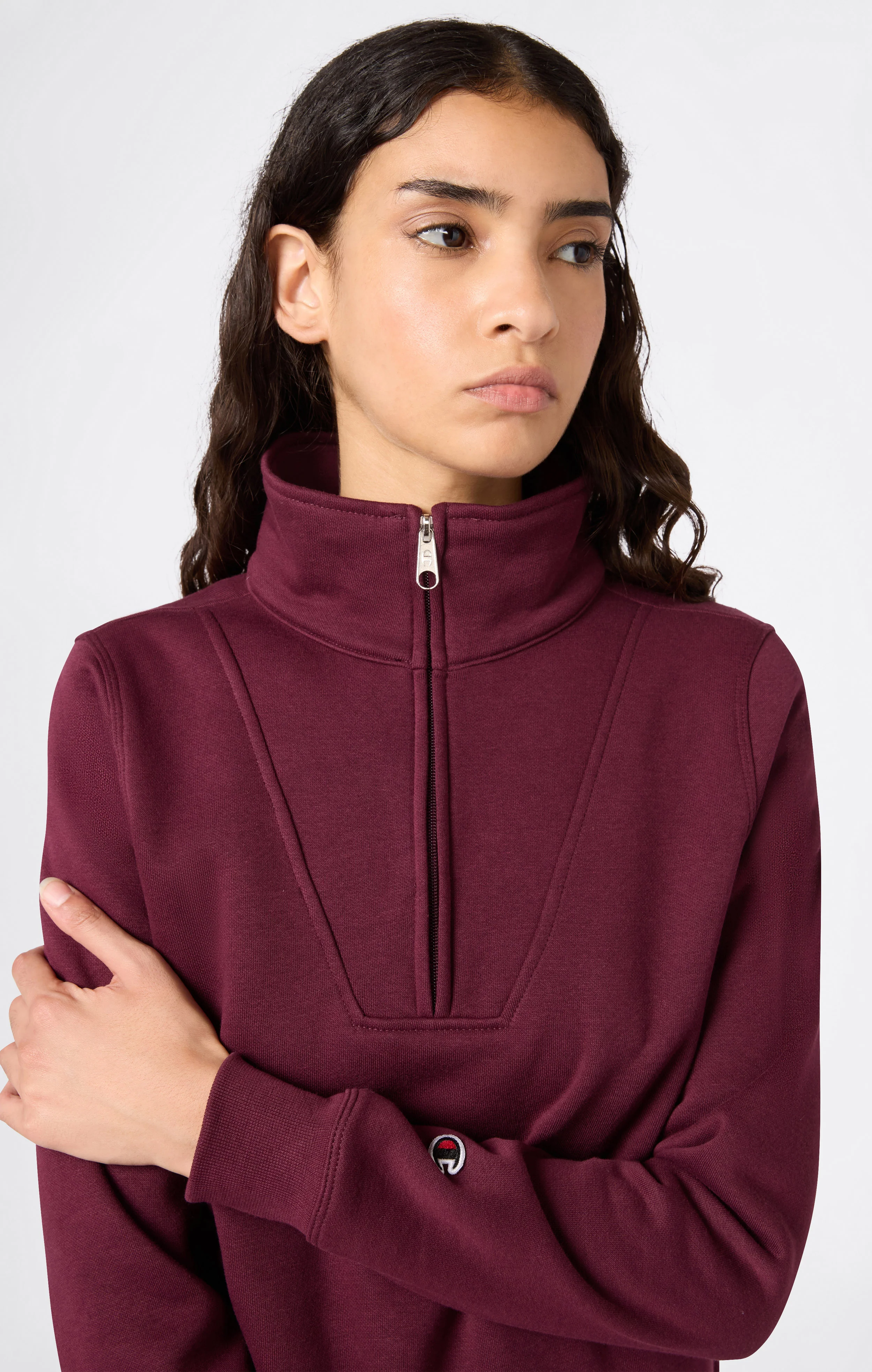 Women’s Half Zip Fleece Sweatshirt Icons - Image 3