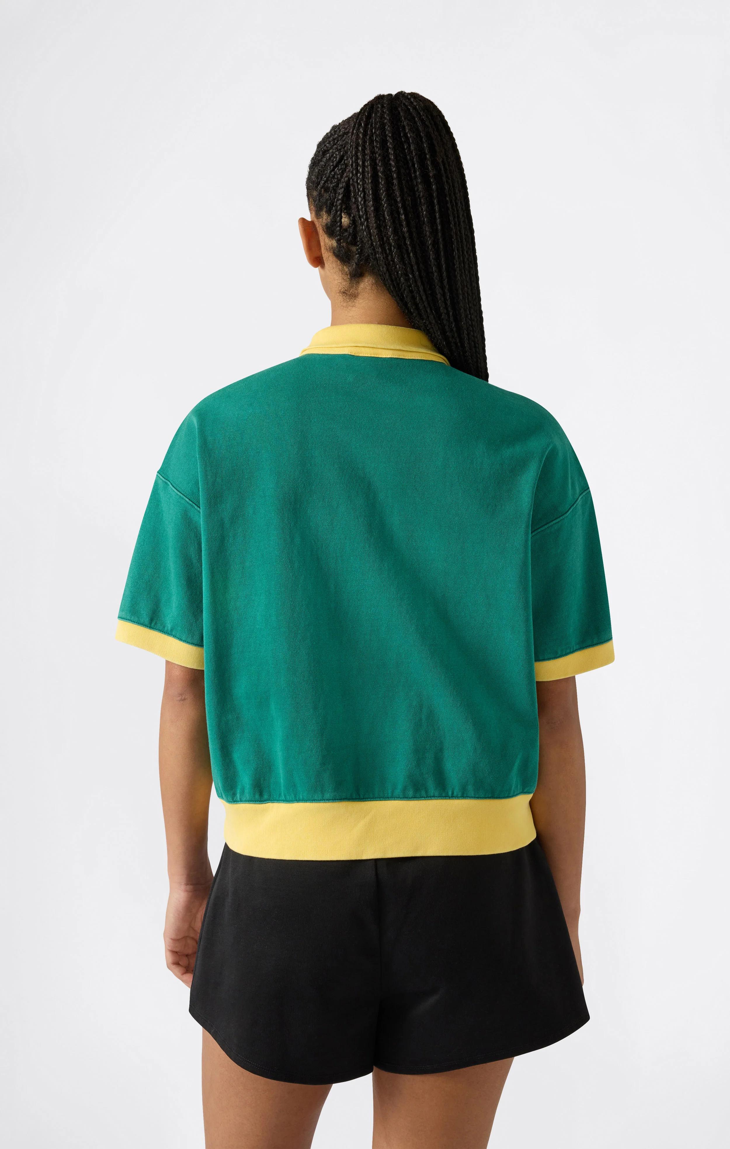 Women’s Half Zip Polo T-Shirt Time Capsule - Image 3