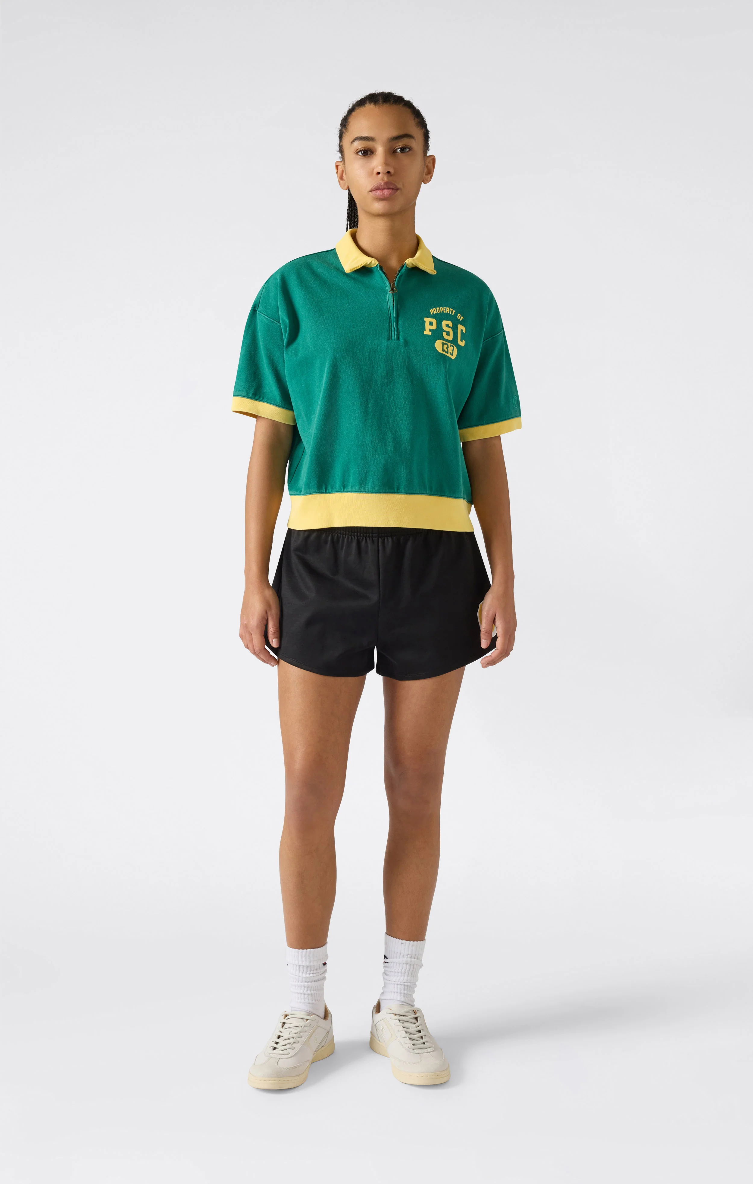 Women’s Half Zip Polo T-Shirt Time Capsule - Image 4