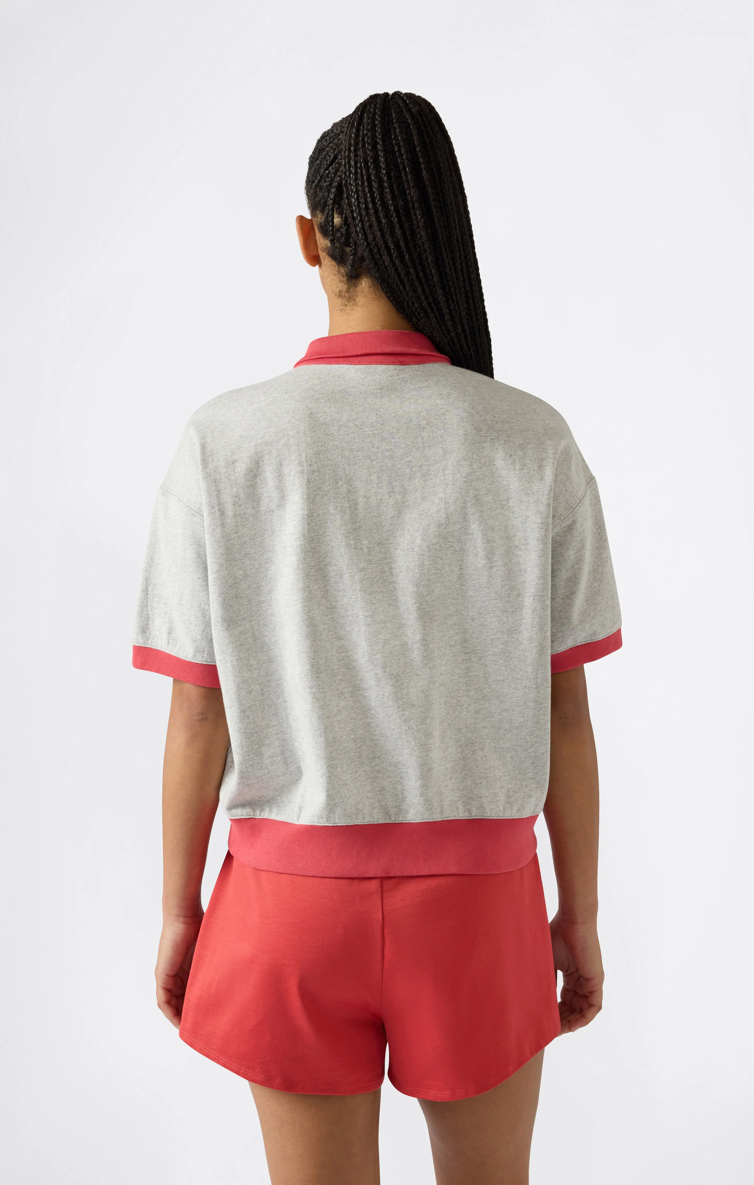 Women’s Half Zip Polo T-Shirt Time Capsule - Image 3