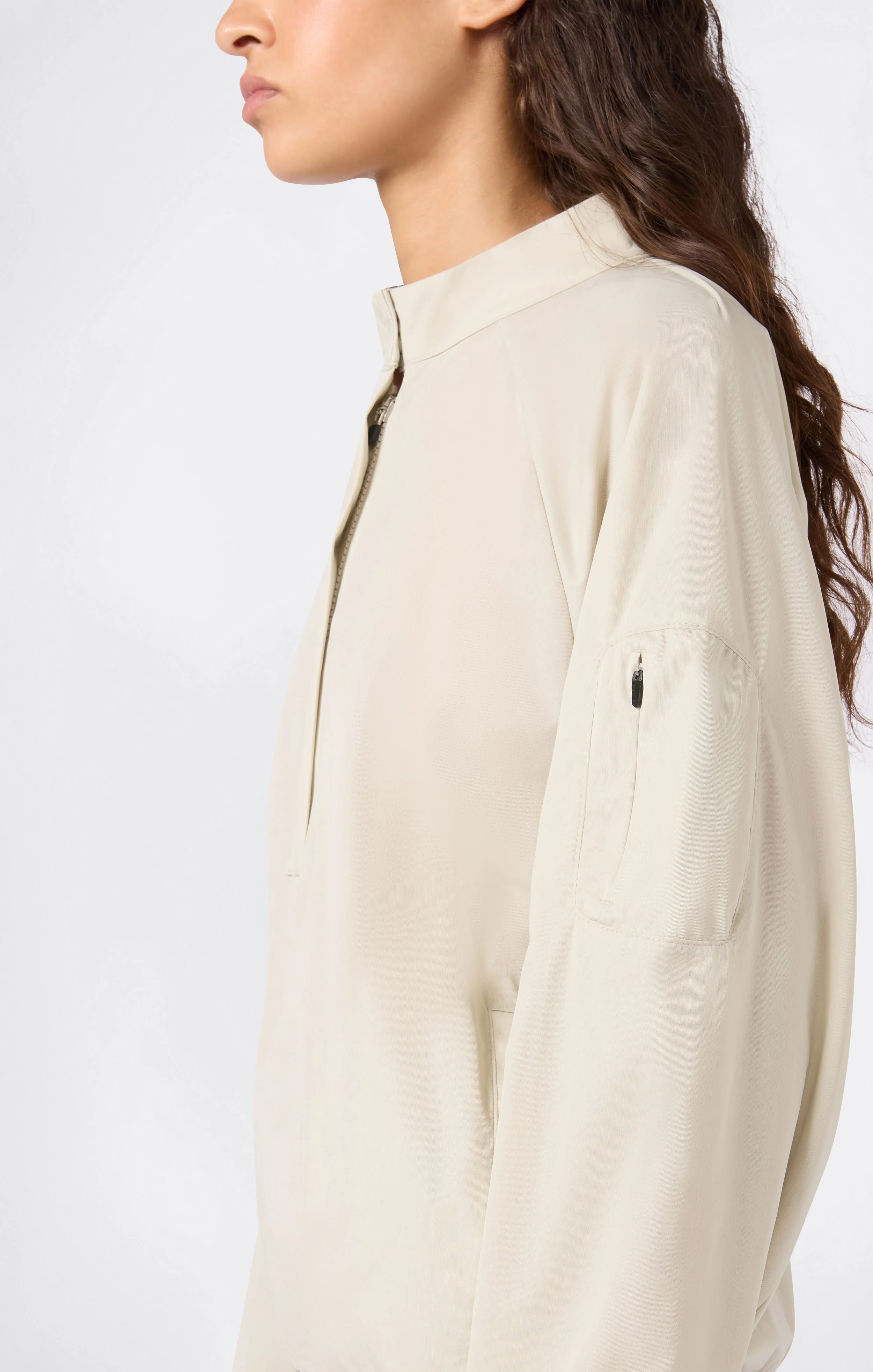 Women’s Half Zip Ultra Light Woven Top - Image 4