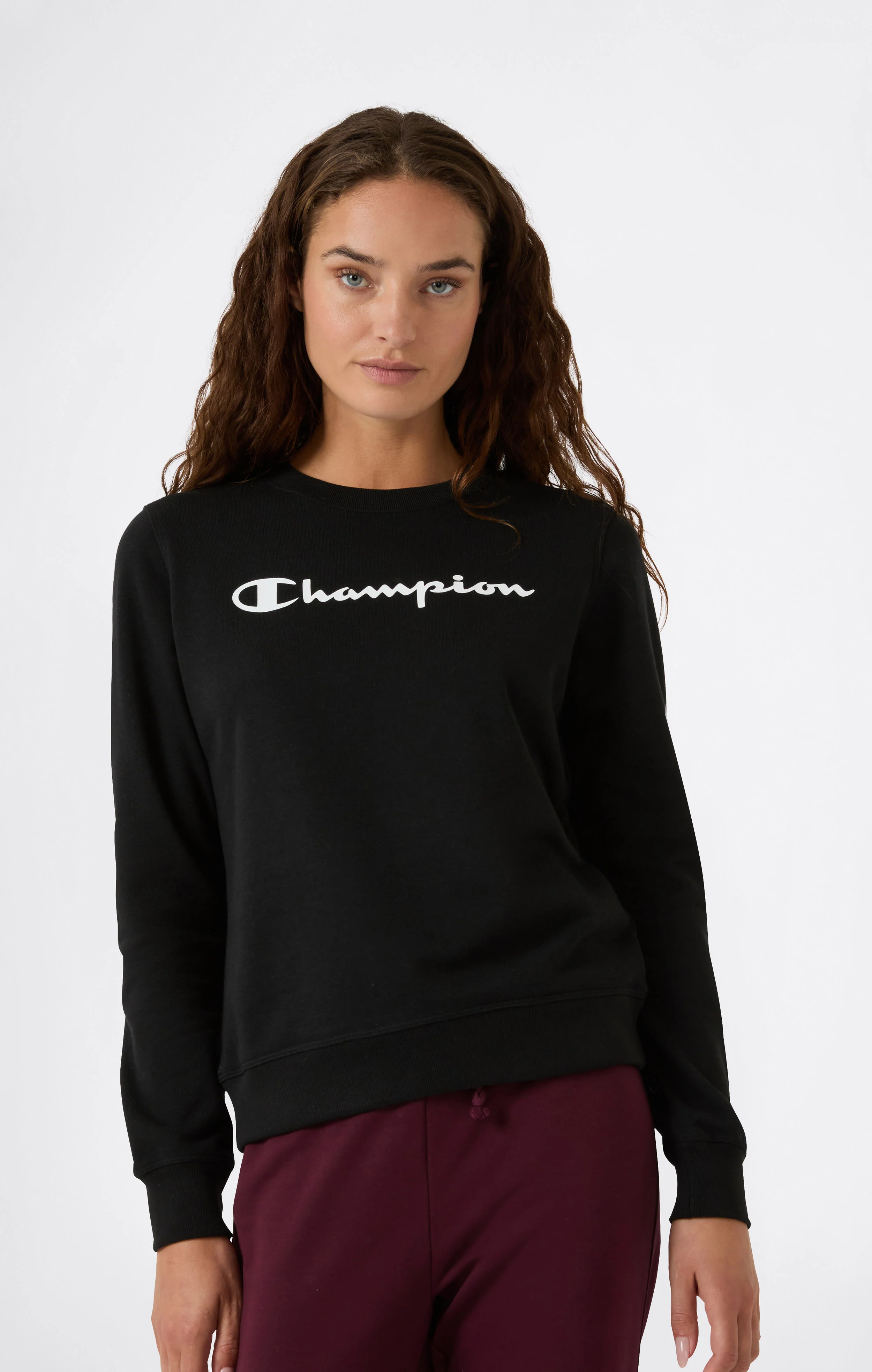 Women’s Lightweight Crewneck Sweatshirt with Maxi Printed Logo