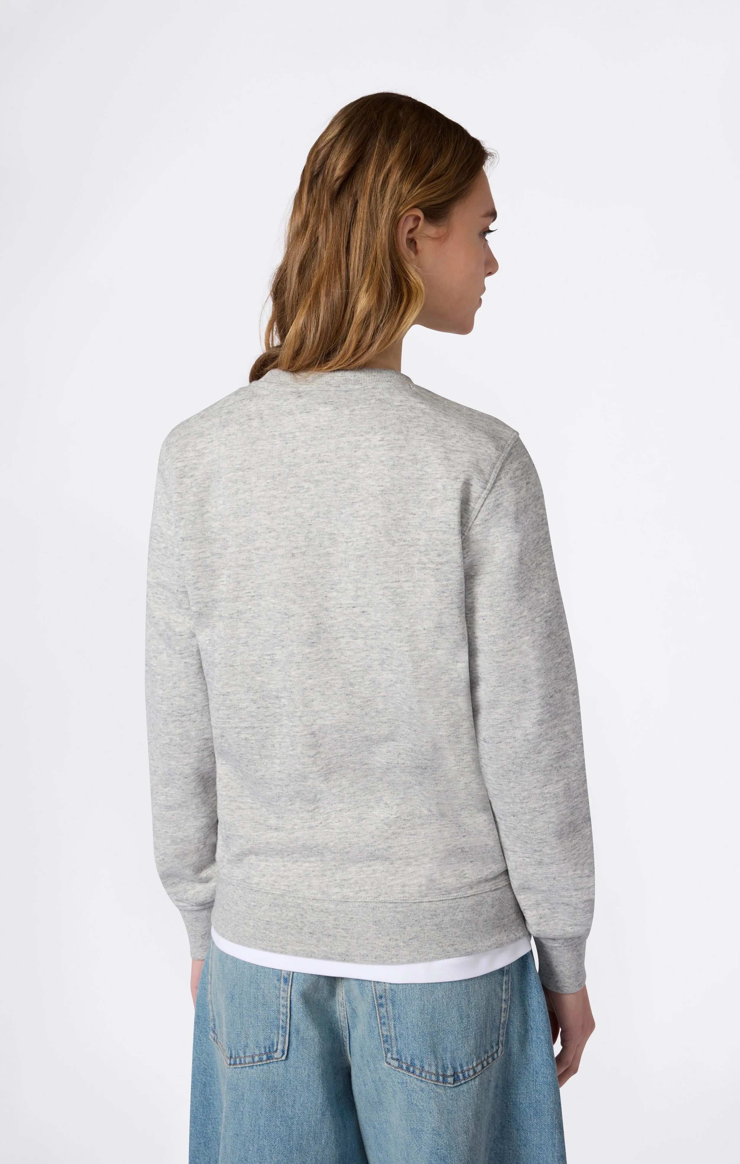 Women’s Lightweight Crewneck Sweatshirt with Maxi Printed Logo - Image 2