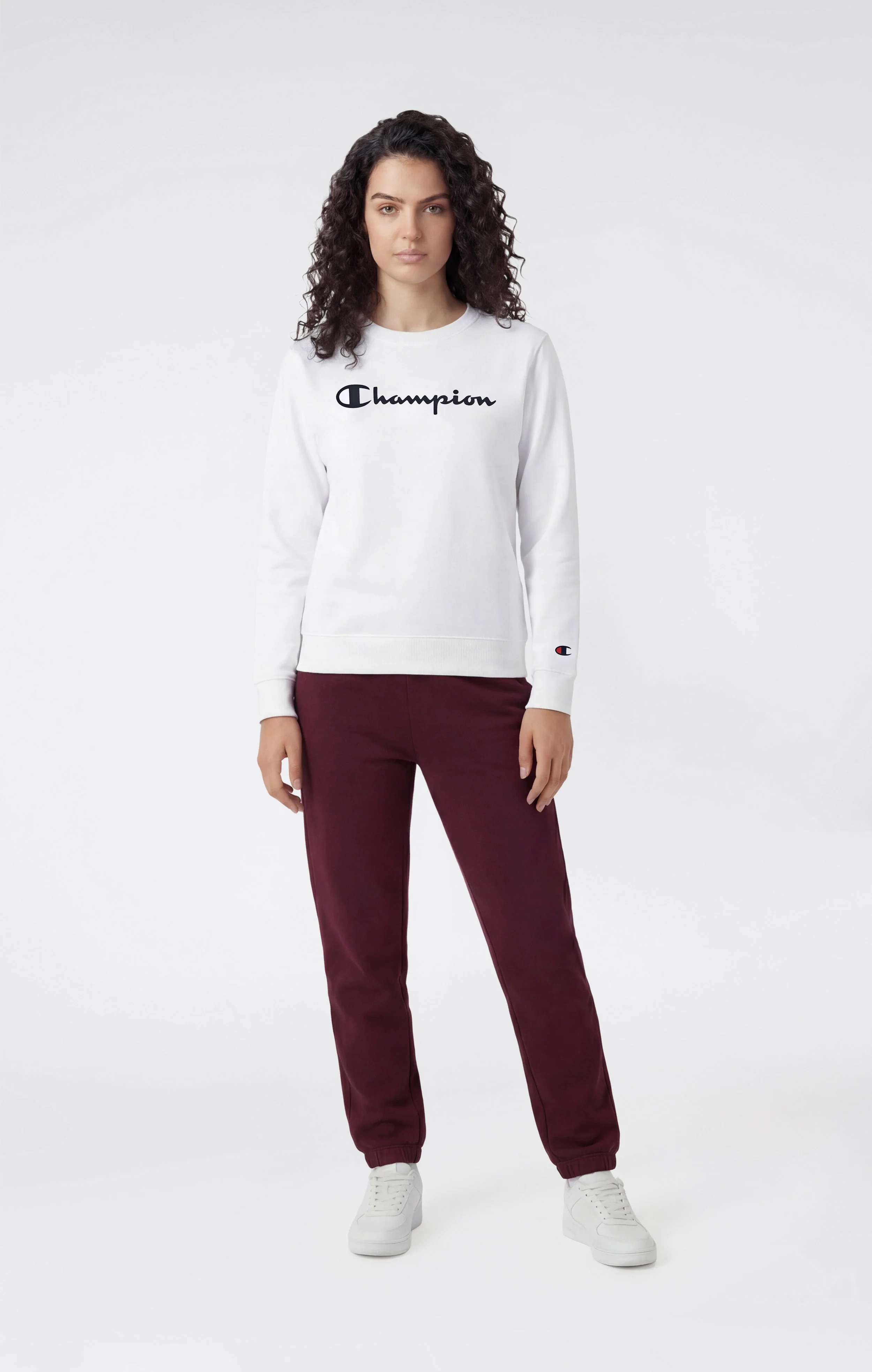 Women’s Lightweight Crewneck Sweatshirt with Maxi Printed Logo - Image 2