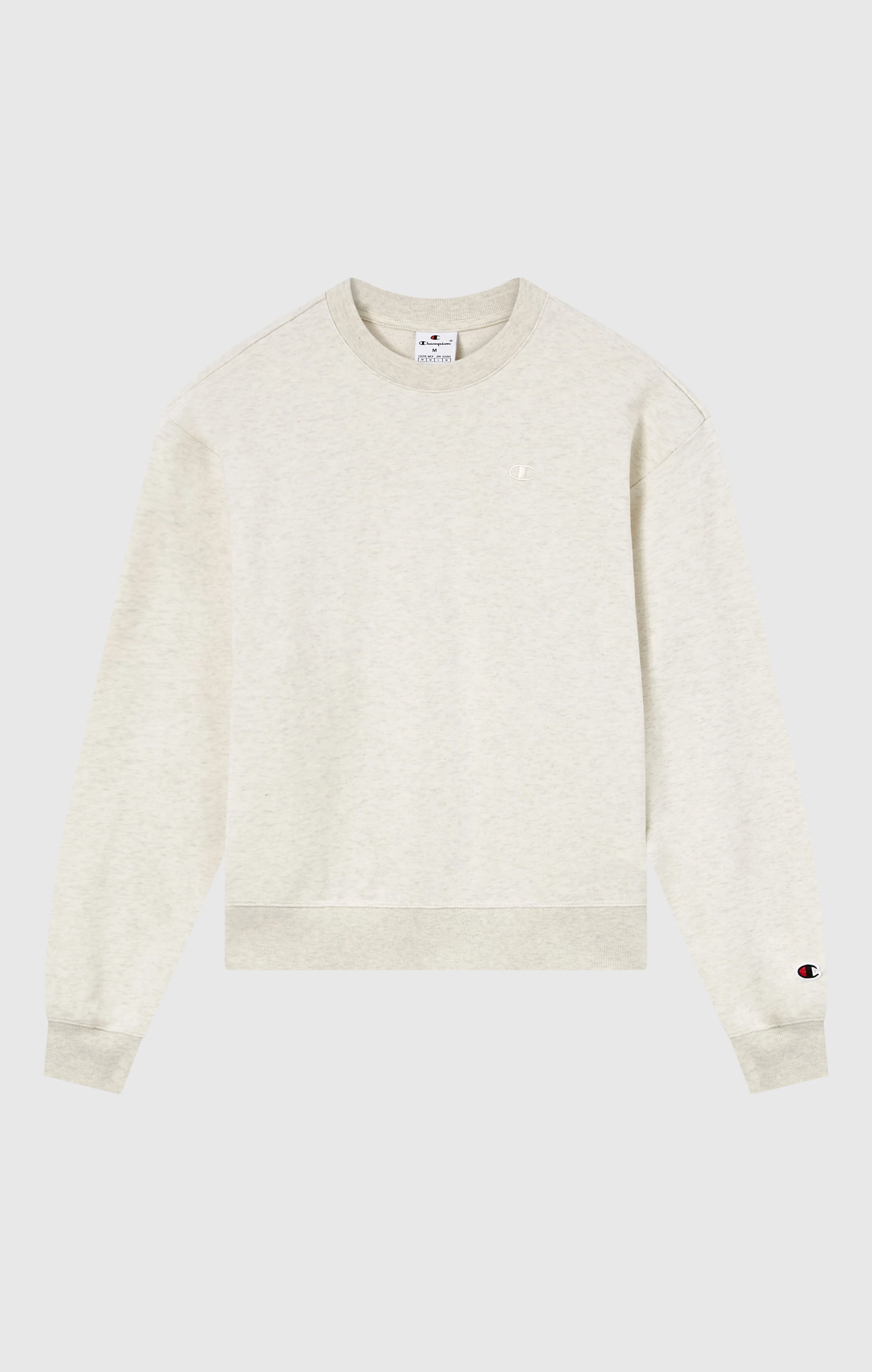 Women’s Lightweight Crewneck Sweatshirt with Tonal Embroidered “C” Logo Icons - Image 5