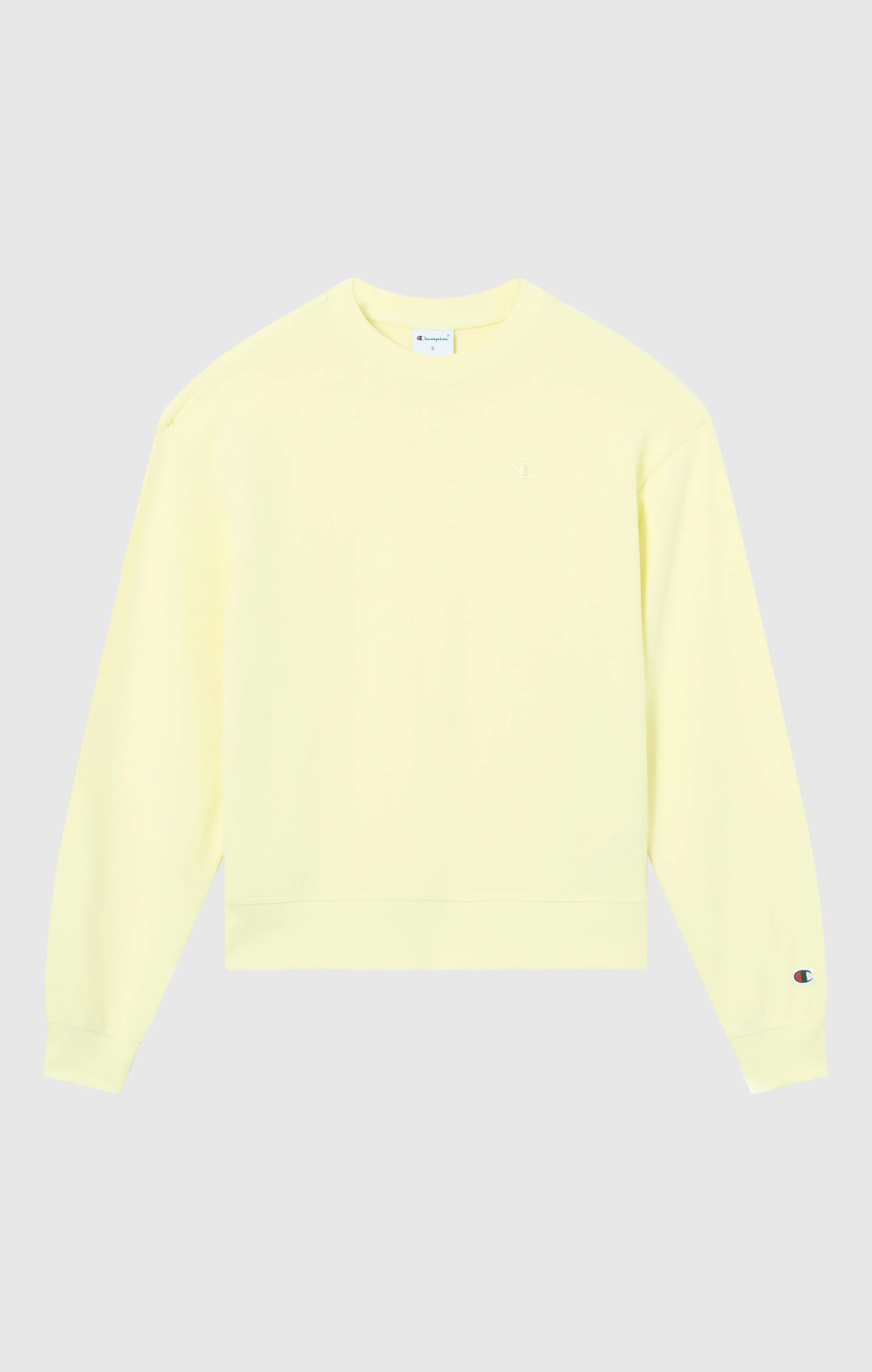Women’s Lightweight Crewneck Sweatshirt with Tonal Embroidered “C” Logo Icons - Image 5