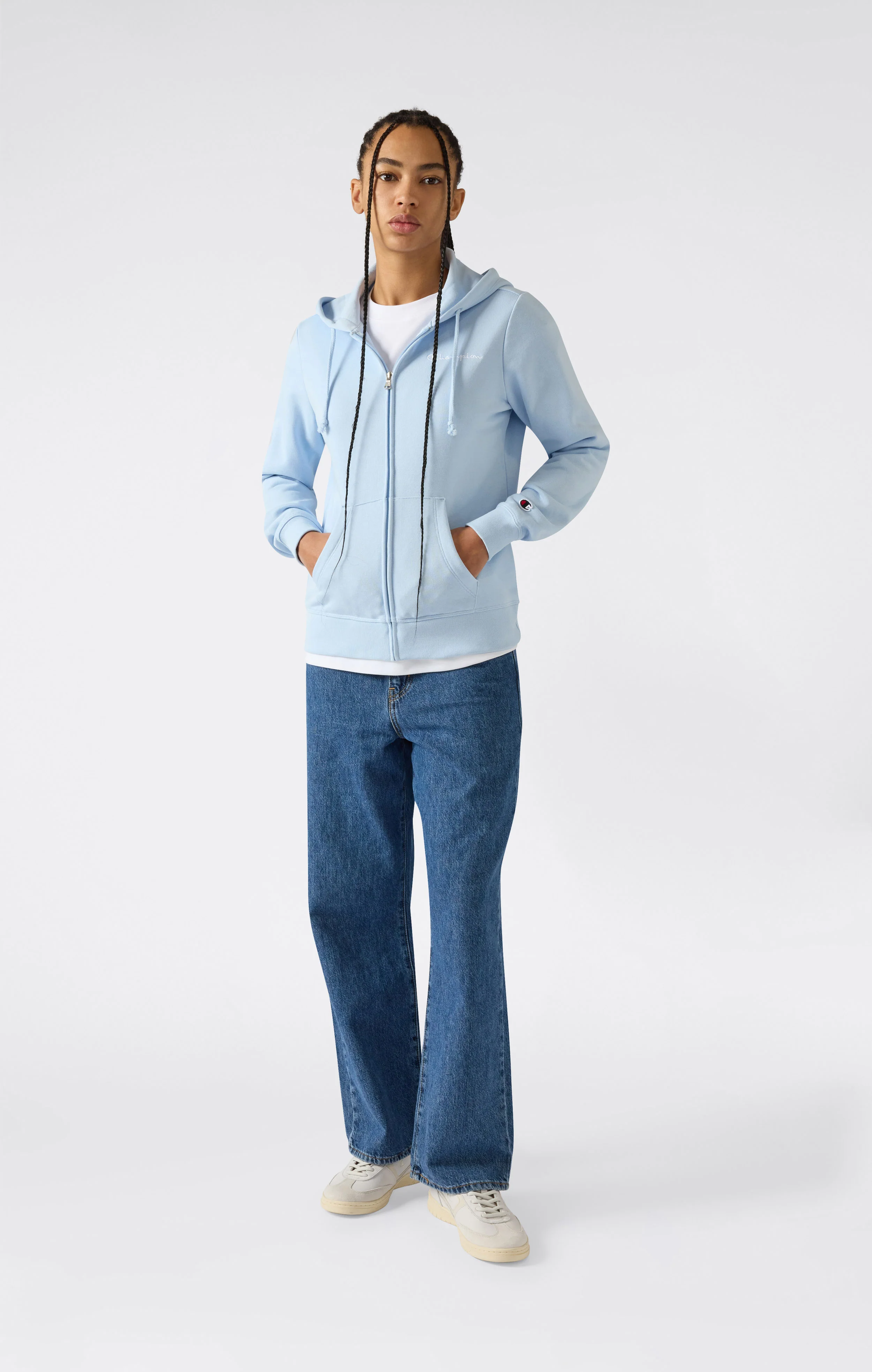 Women’s Lightweight Full Zip Hoodie Icons - Image 4