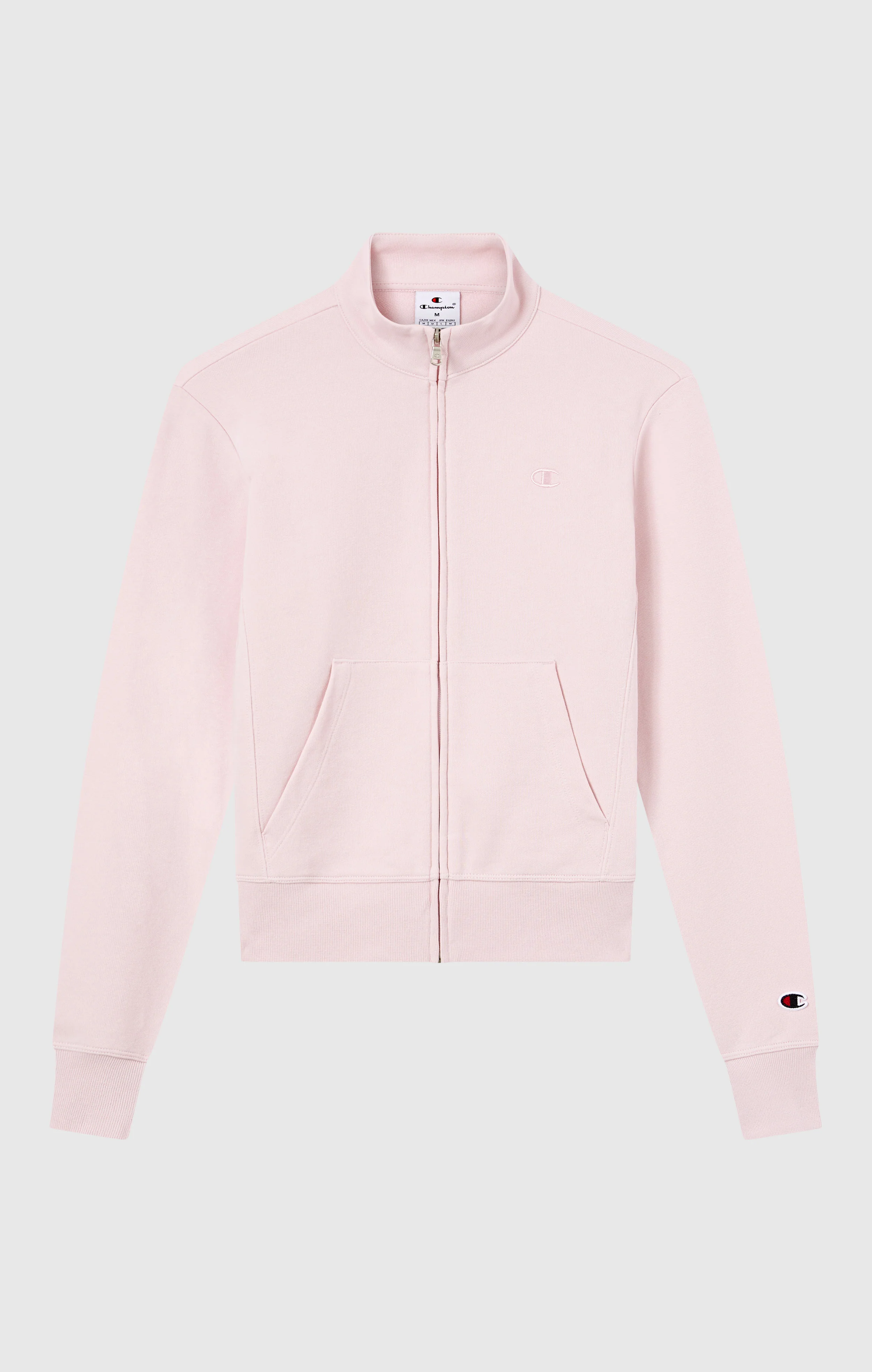Women’s Lightweight Full Zip Sweatshirt with Tonal Embroidered “C” Logo Icons - Image 5