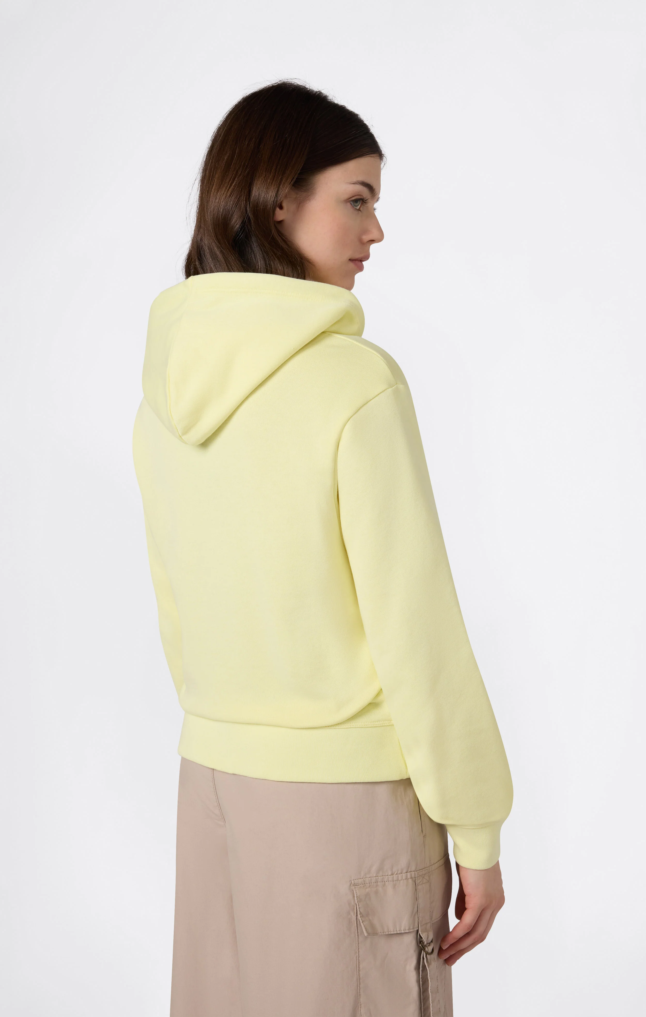 Women’s Lightweight Hooded Sweatshirt with Tonal Embroidered Maxi Logo Icons - Image 4