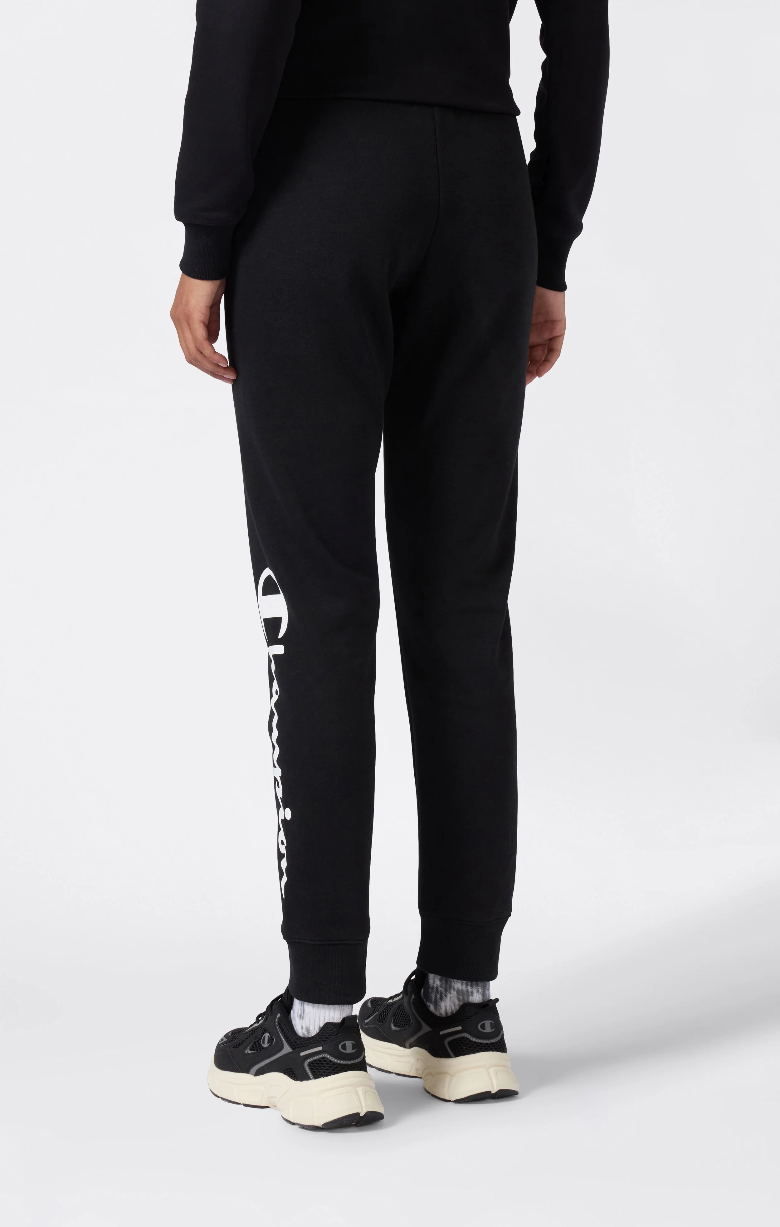 Women’s Lightweight Jogger Pants with Rib Cuffs and Maxi Printed Logo - Image 4