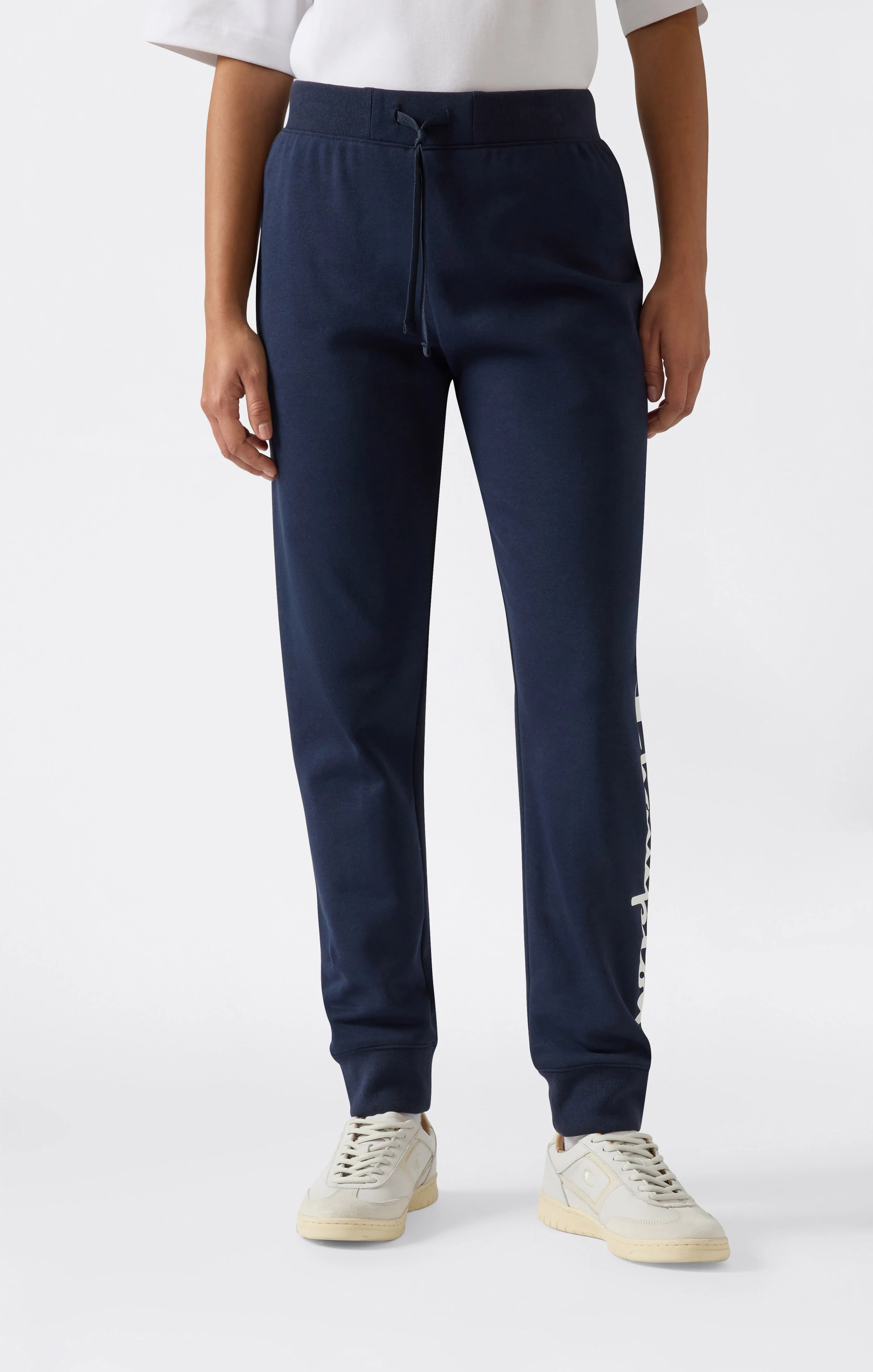 Women’s Lightweight Jogger Pants with Rib Cuffs and Maxi Printed Logo