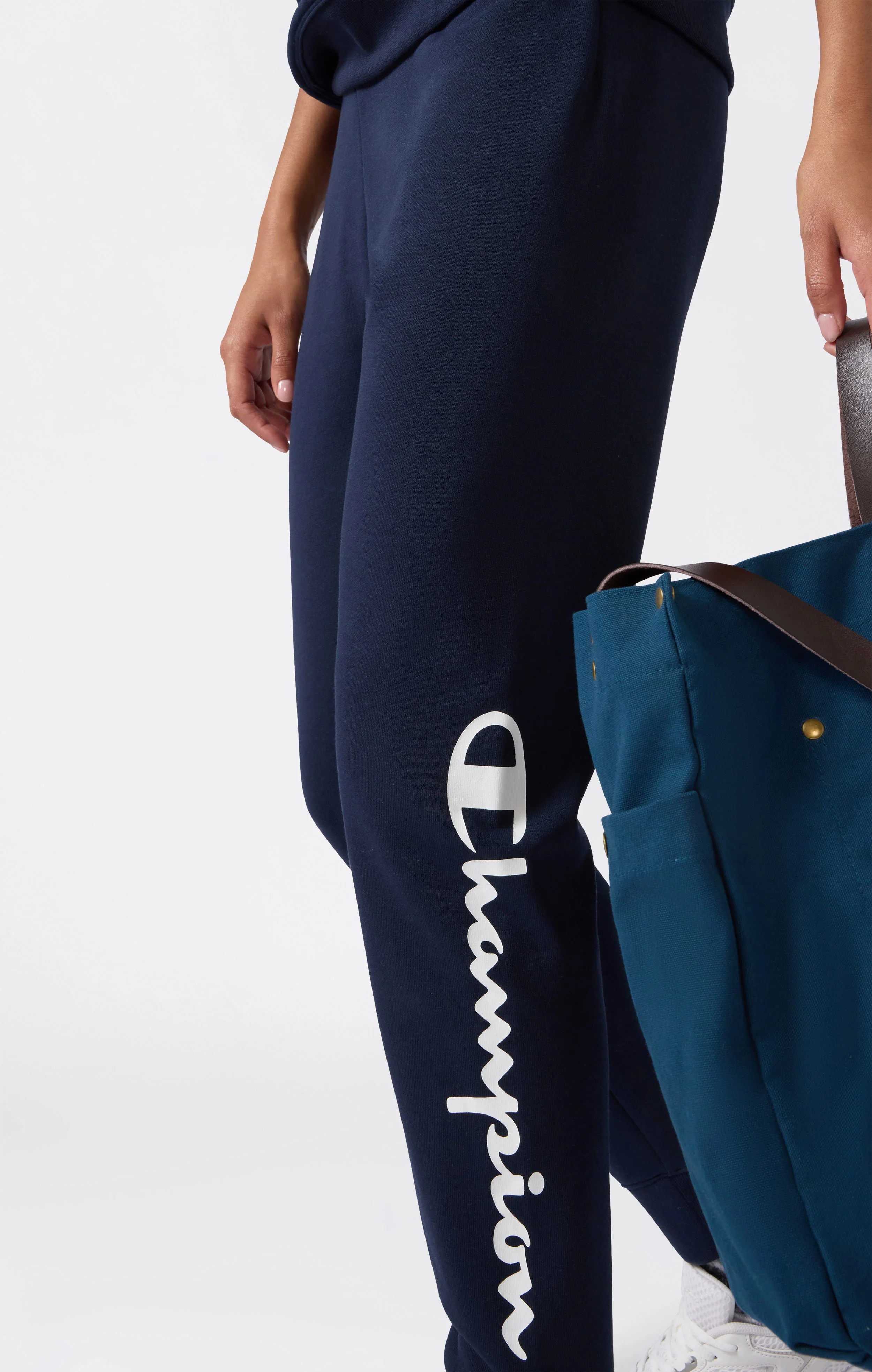 Women’s Lightweight Jogger Pants with Rib Cuffs and Maxi Printed Logo - Image 5
