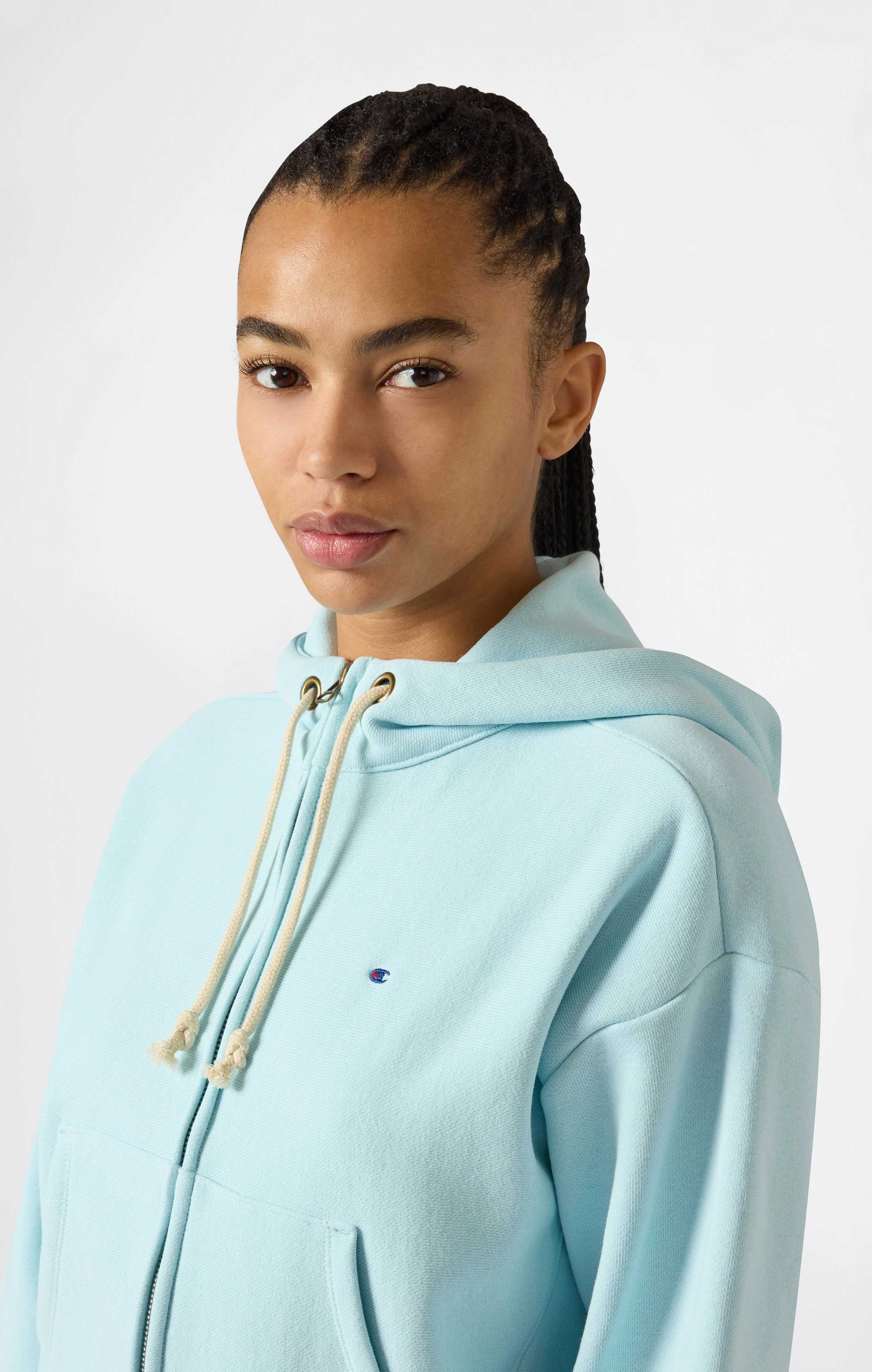 Women’s Lightweight Reverse Weave Full Zip Hoodie - Image 2