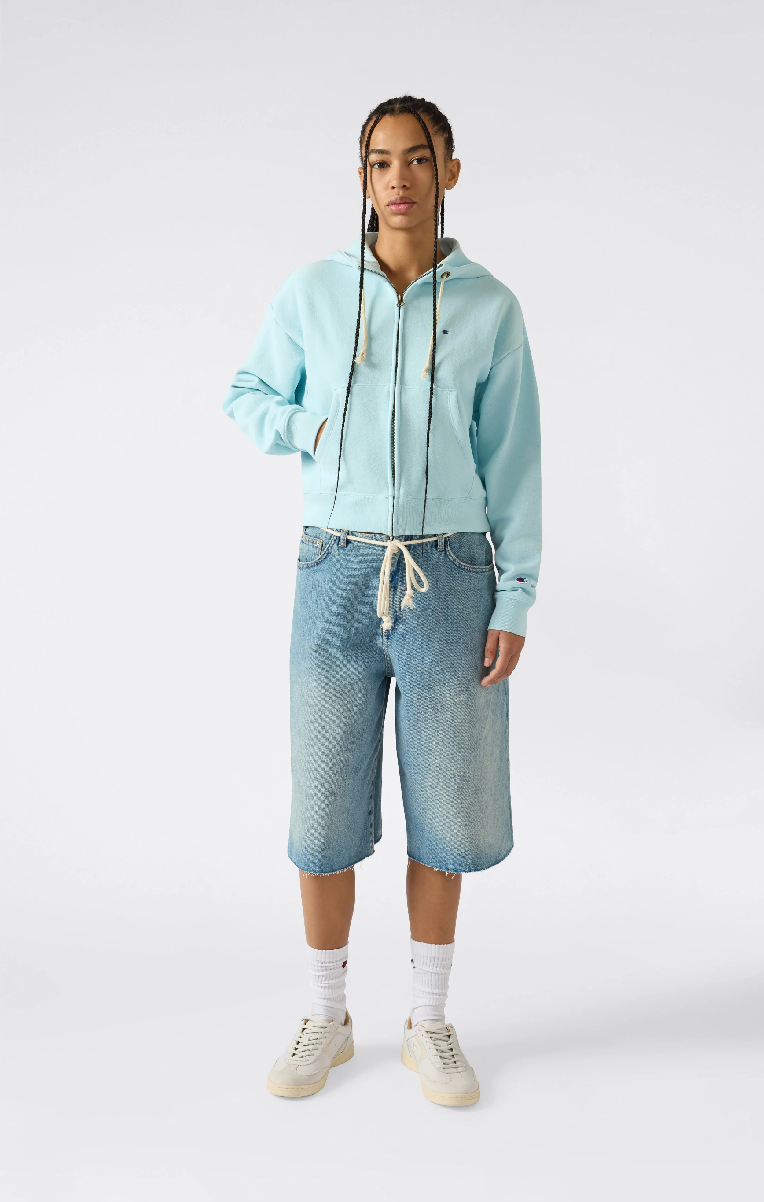 Women’s Lightweight Reverse Weave Full Zip Hoodie - Image 4