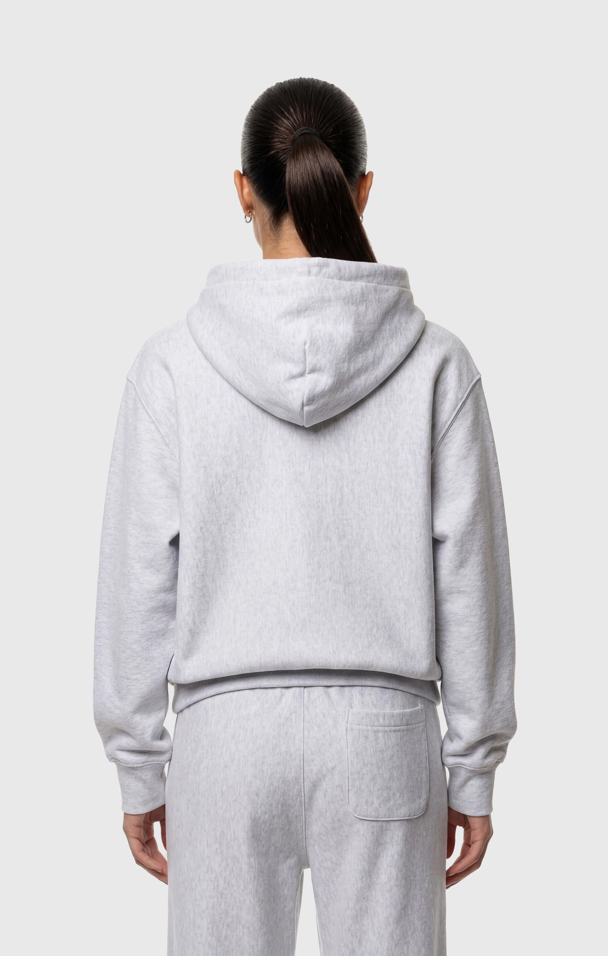 Women’s Lightweight Reverse Weave Hoodie with Embroidered Logo - Image 3