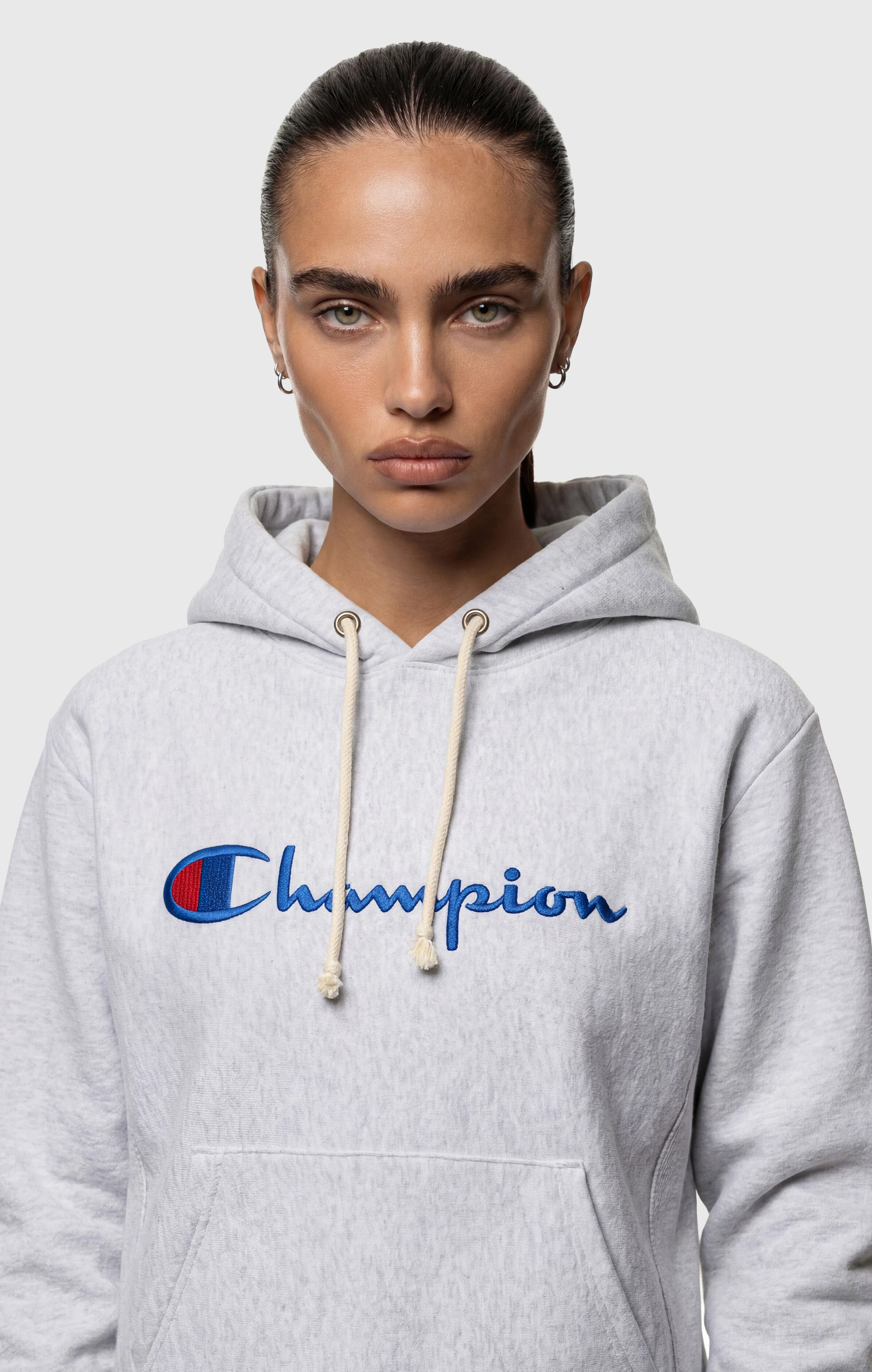 Women’s Lightweight Reverse Weave Hoodie with Embroidered Logo - Image 4