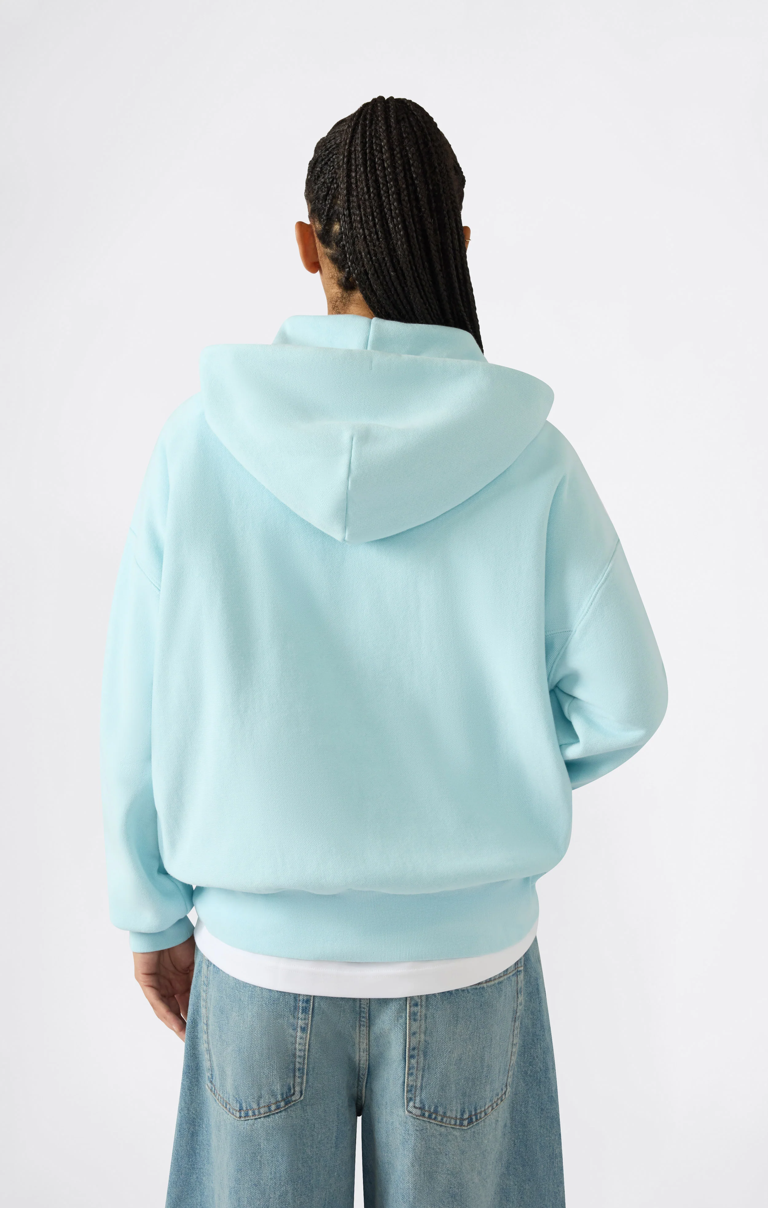Women’s Lightweight Reverse Weave Hoodie with Embroidered Logo - Image 3
