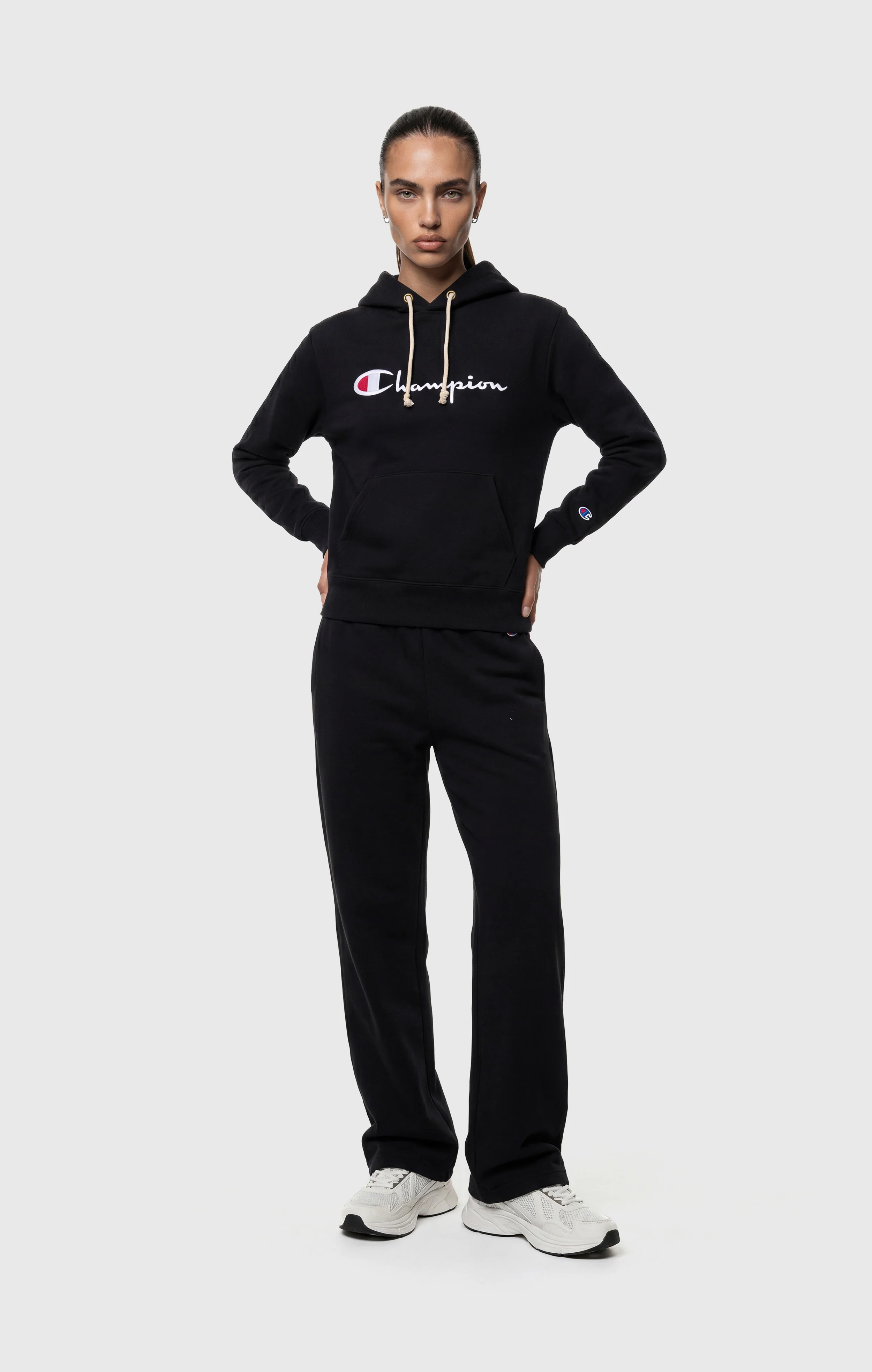 Women’s Lightweight Reverse Weave Wide Leg Pants - Image 2