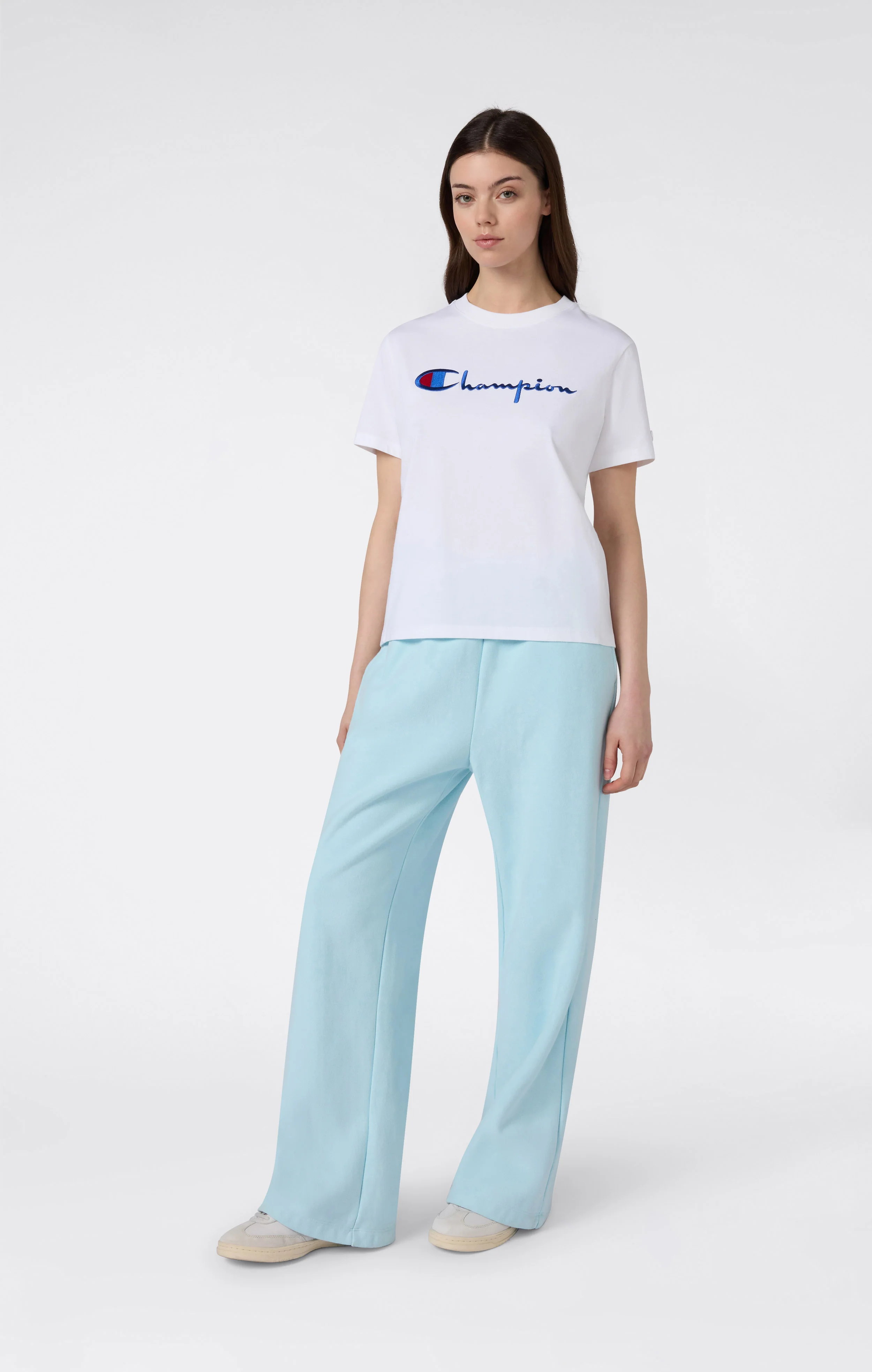 Women’s Lightweight Reverse Weave Wide Leg Pants - Image 2